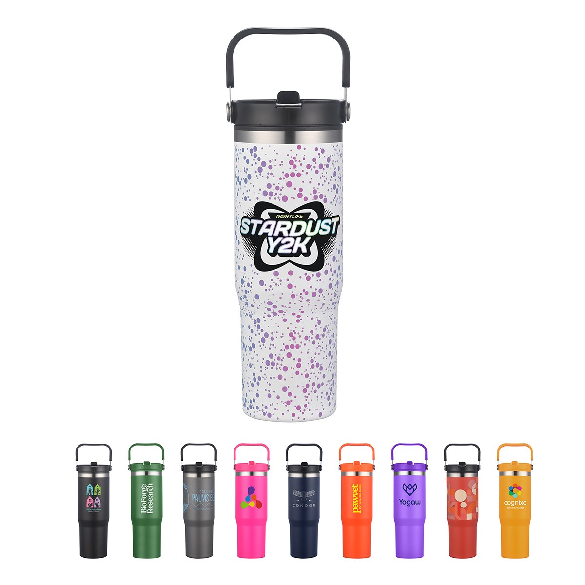 Picture of Oreno 30 oz Stainless Steel/Polypropylene Travel Tumbler