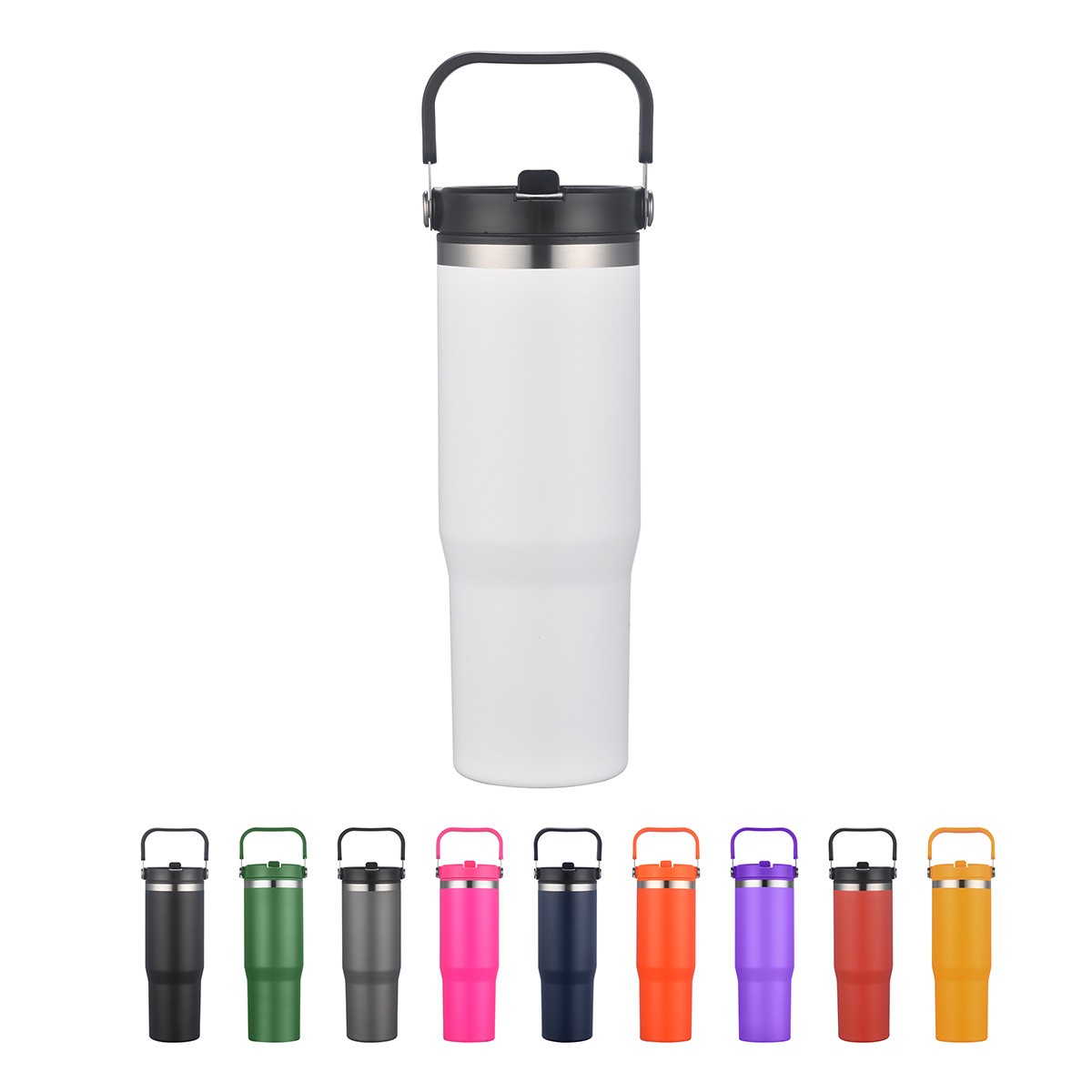 Picture of Oreno 30 oz Stainless Steel/Polypropylene Travel Tumbler