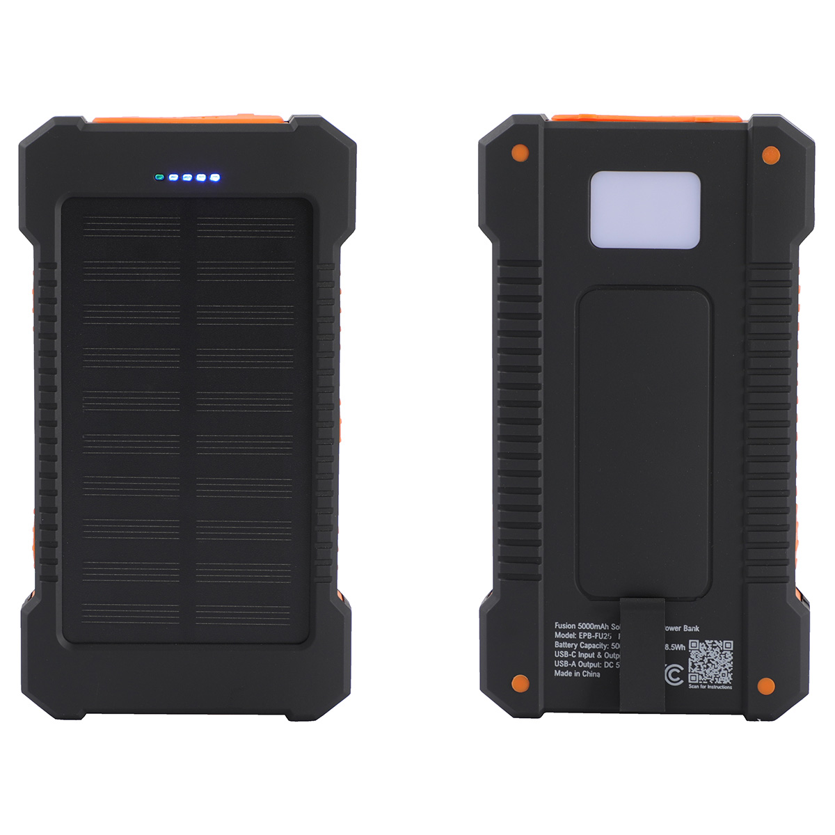 Picture of Fusion 5000mAh Solar-Charging Power Bank