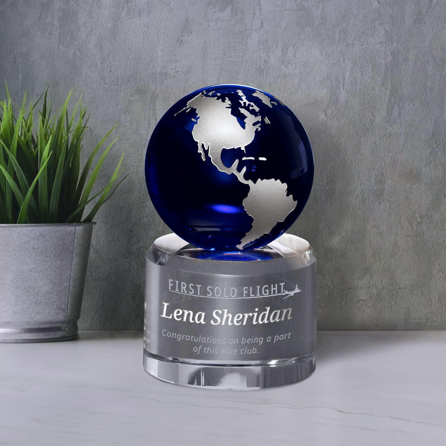 Picture of Navigator Globe Silver 5-1/4"