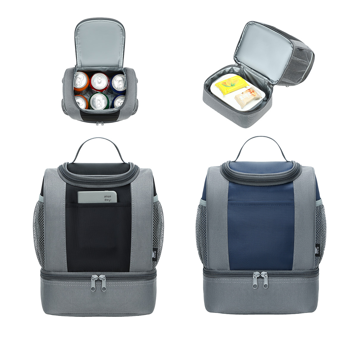 Picture of Americana RPET 2-Compartment Lunch Cooler Bag