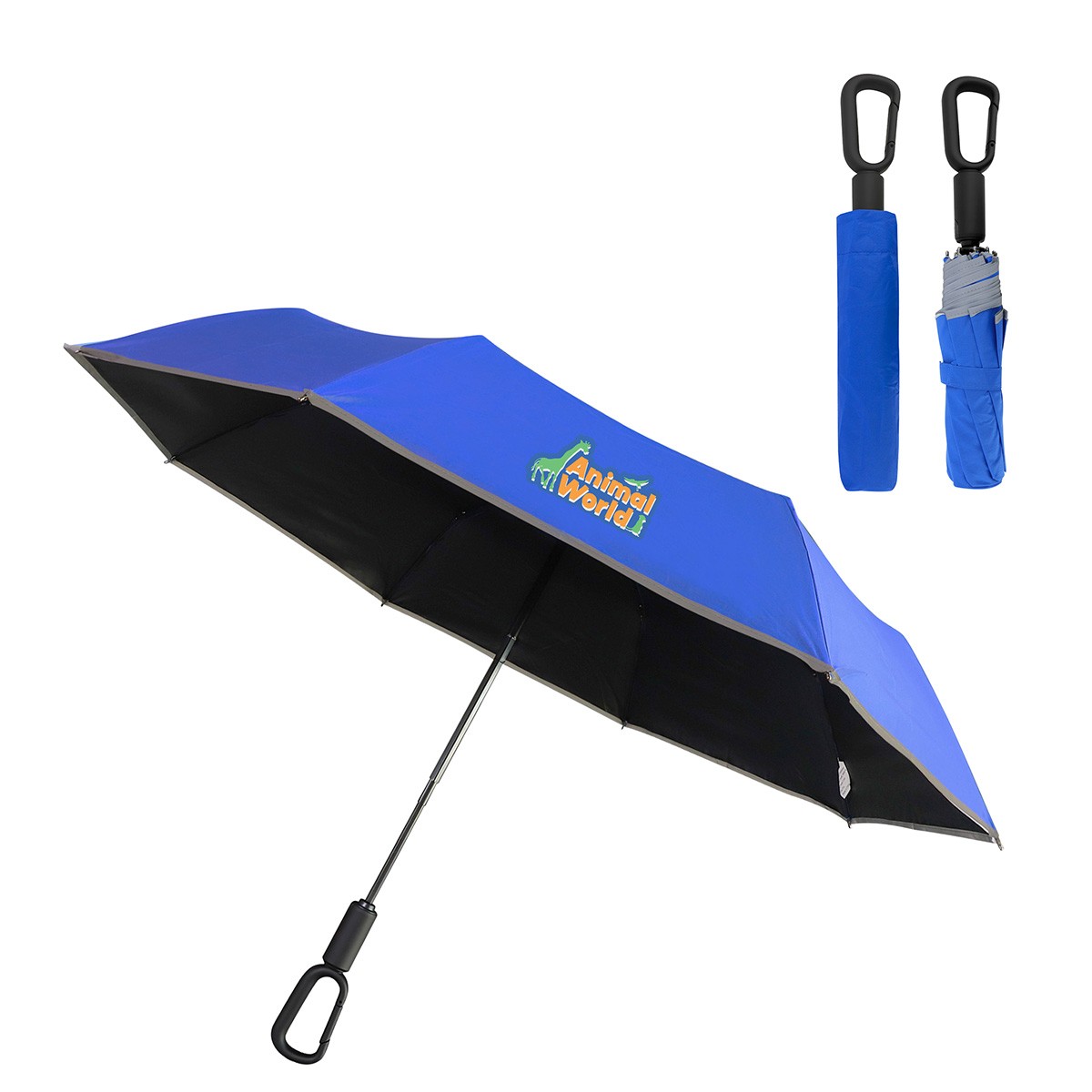 Picture of Ridgeline 46" Arc Reflective Umbrella with Carabiner Handle