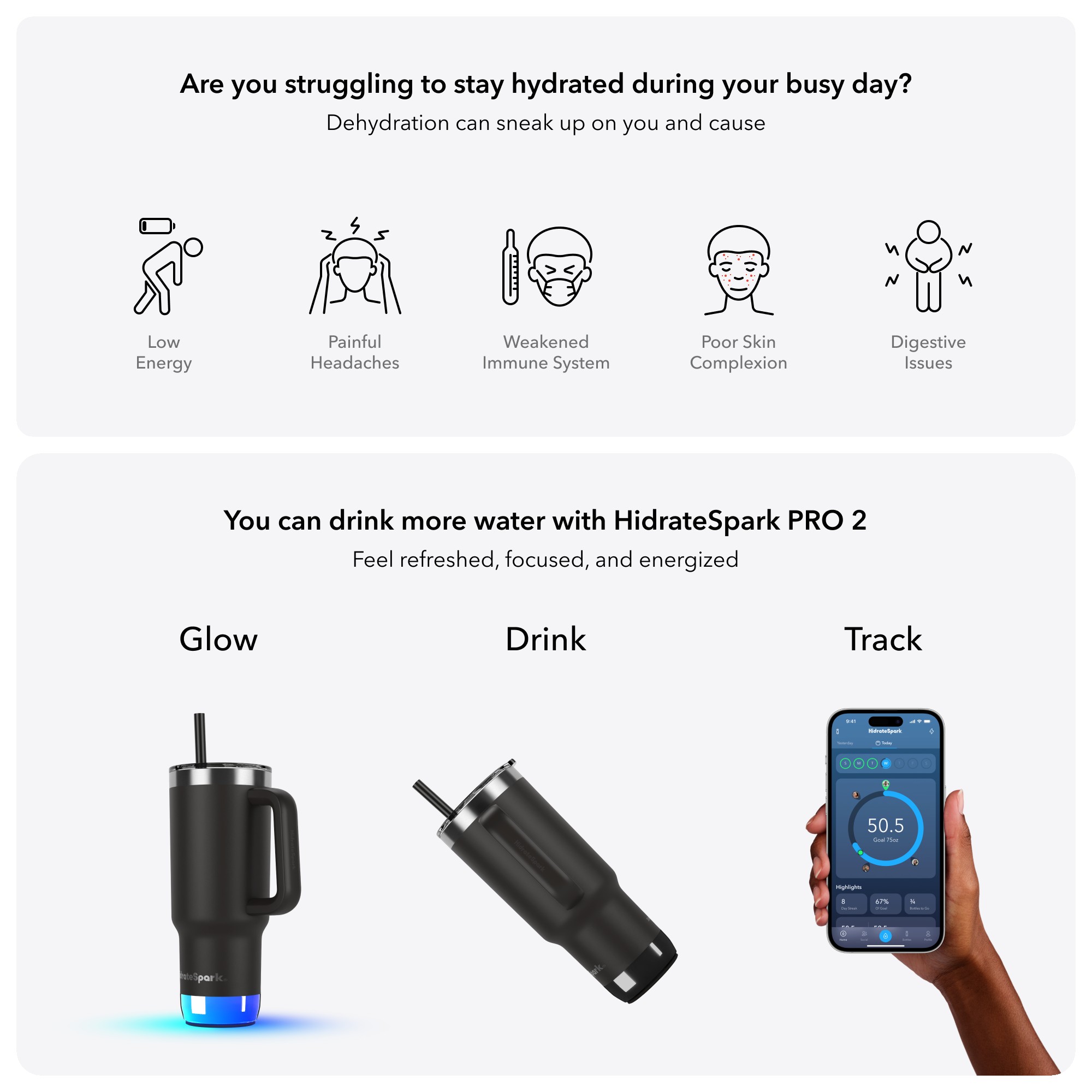 Picture of HidrateSpark® 30 oz. PRO 2 Tumbler