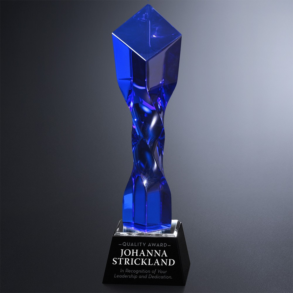 Picture of Twisted Diamond Indigo Award 11"