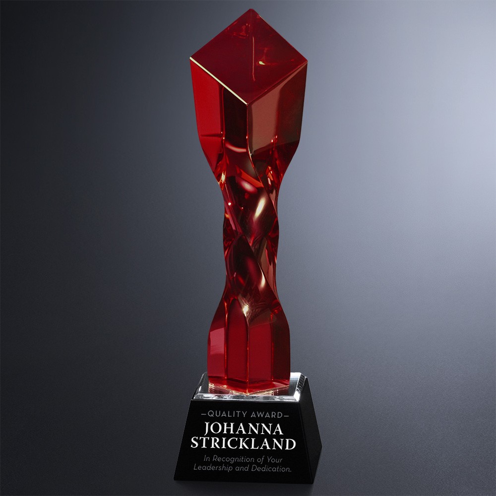 Picture of Twisted Diamond Ruby Award 11"