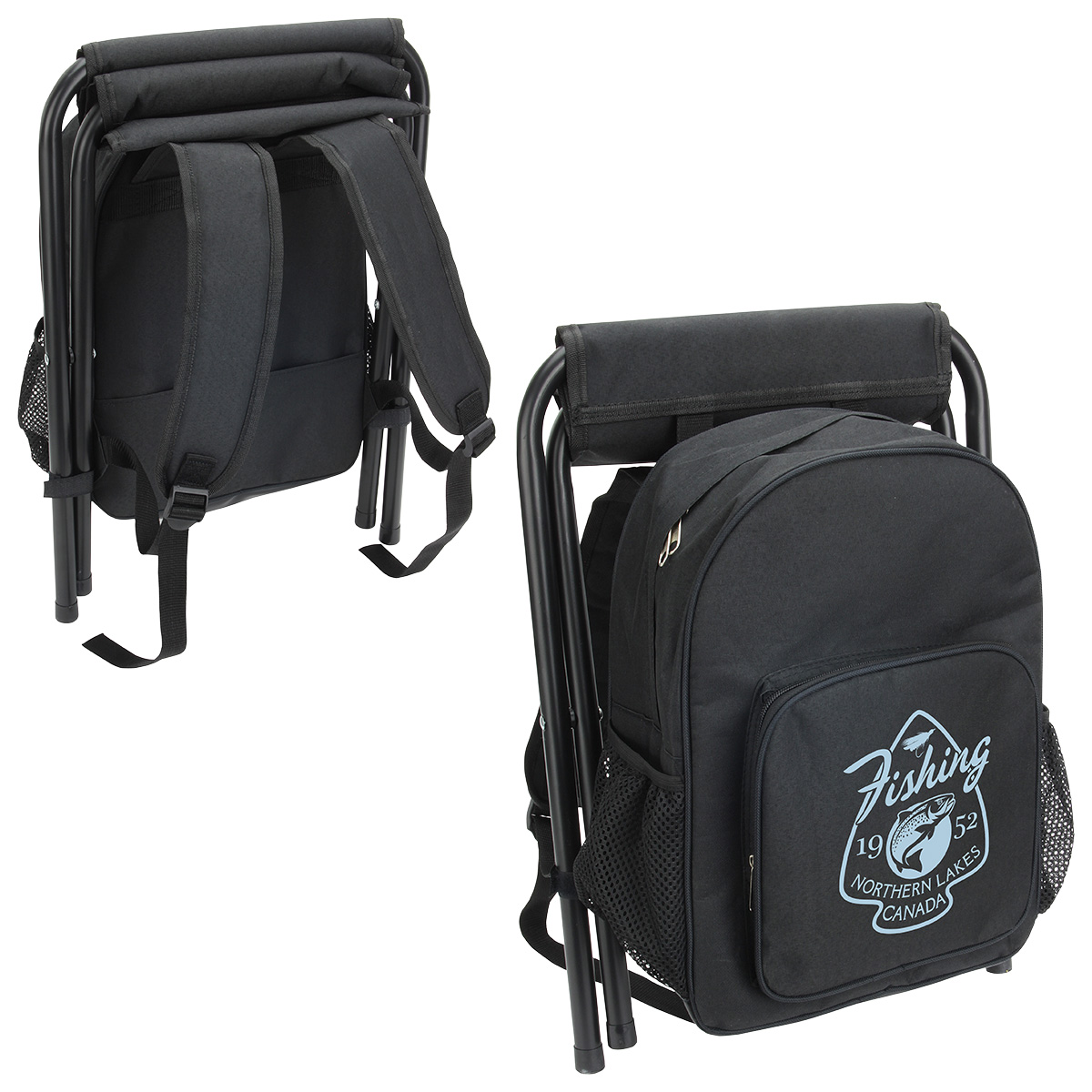 Picture of Fieldcrest Cooler Backpack with Folding Stool