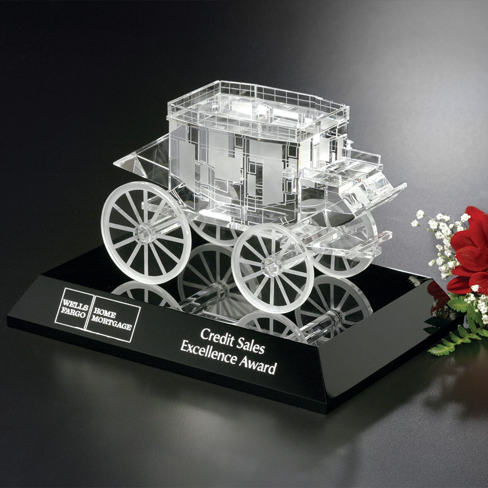 Picture of Stagecoach Award on Black Base 4-1/2"
