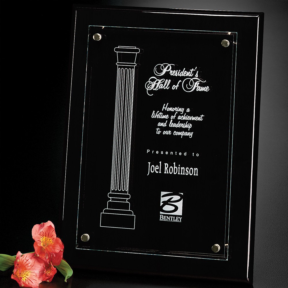 Picture of Canterbury Black Plaque 9" x 12"