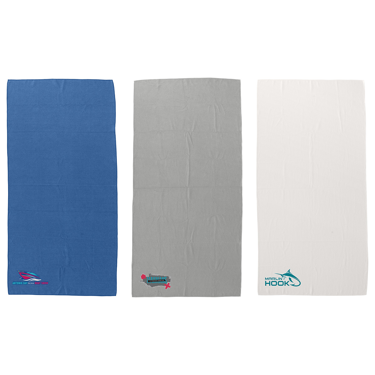 Picture of Seaside 30" x 60" Waffle Microfiber Beach Towel