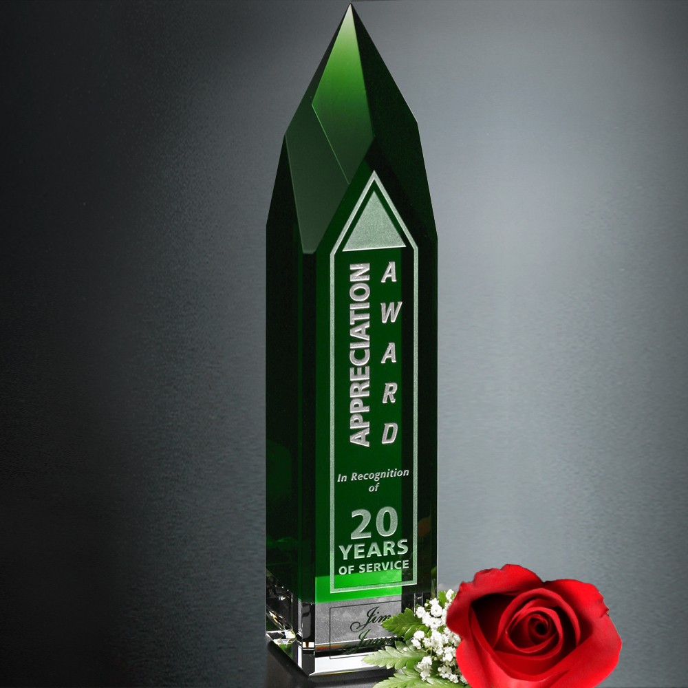 Picture of Monolith Emerald Award 11"