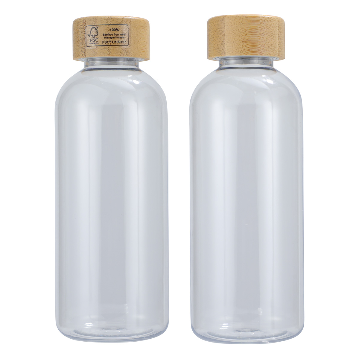 Picture of Vida 22 oz RPET Reusable Sports Bottle w/ Bamboo Lid