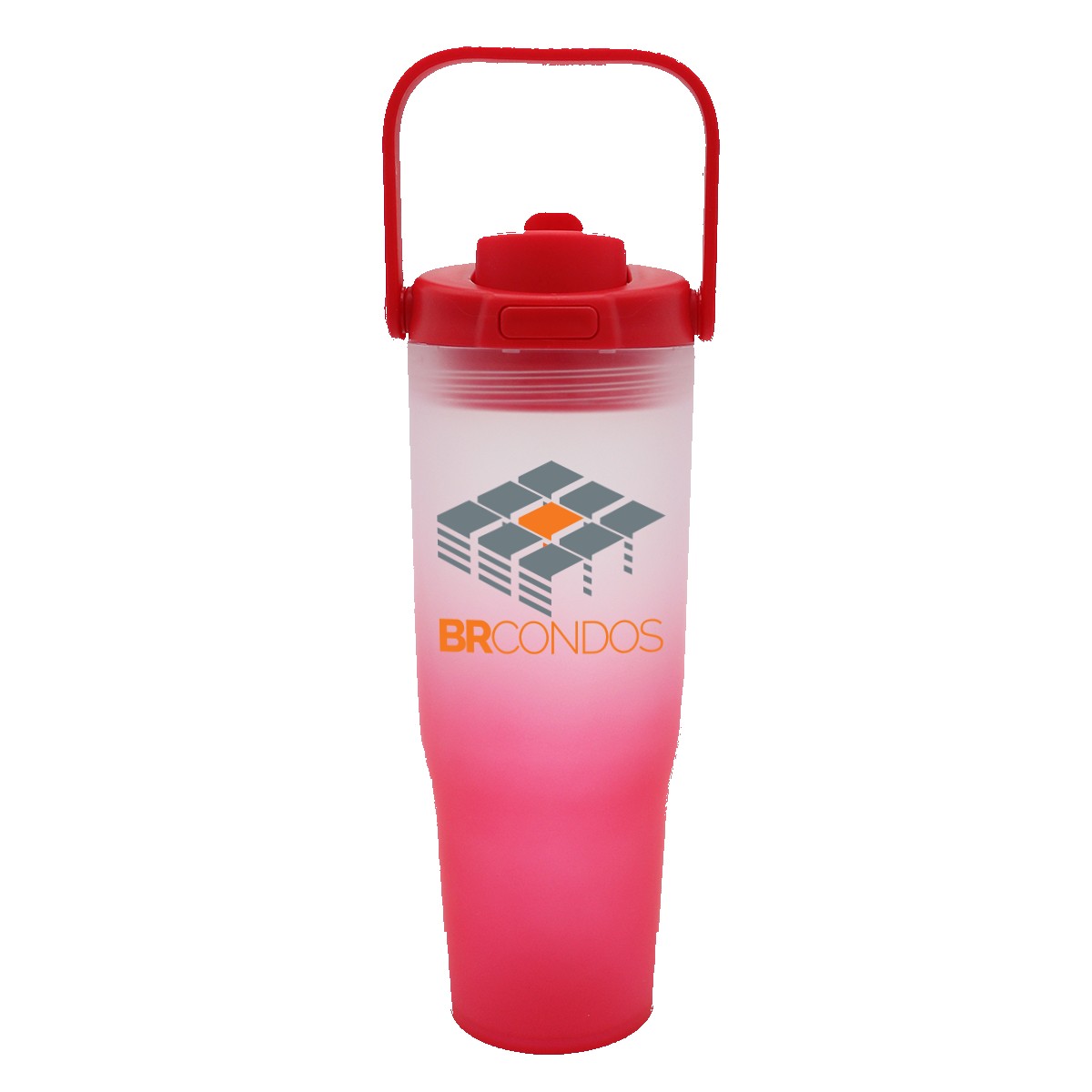Picture of Halcyon® 30 oz. Recycled Ombre Tumbler with Carrying Handle, Full Color Digital