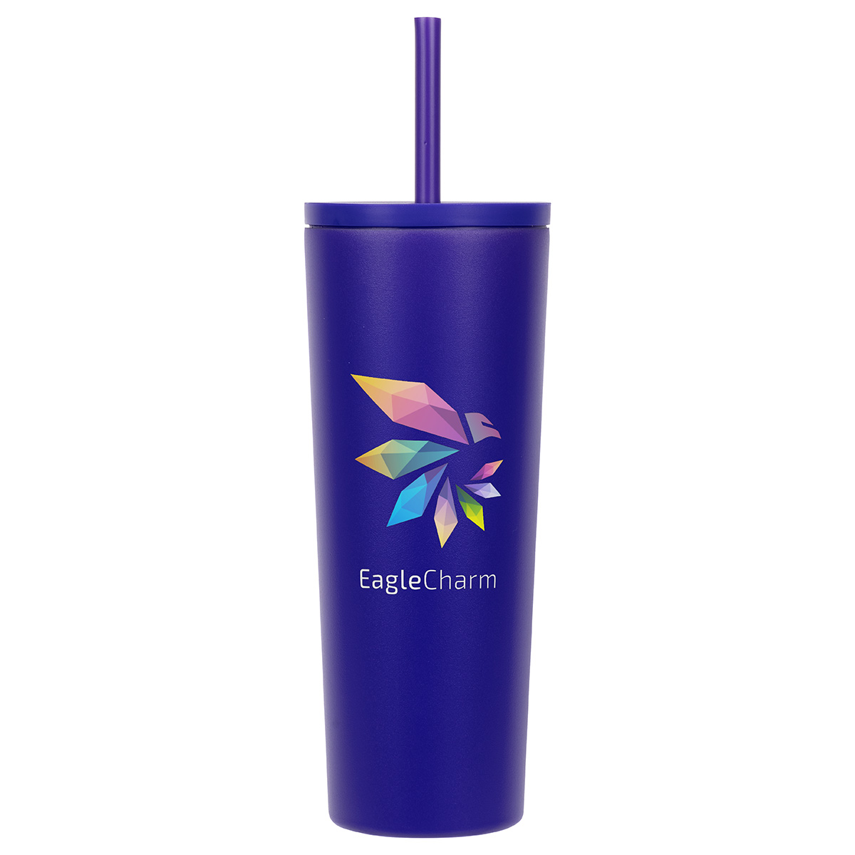 Picture of Bradford 24 oz Vacuum Insulated Stainless Steel Tumbler with Straw