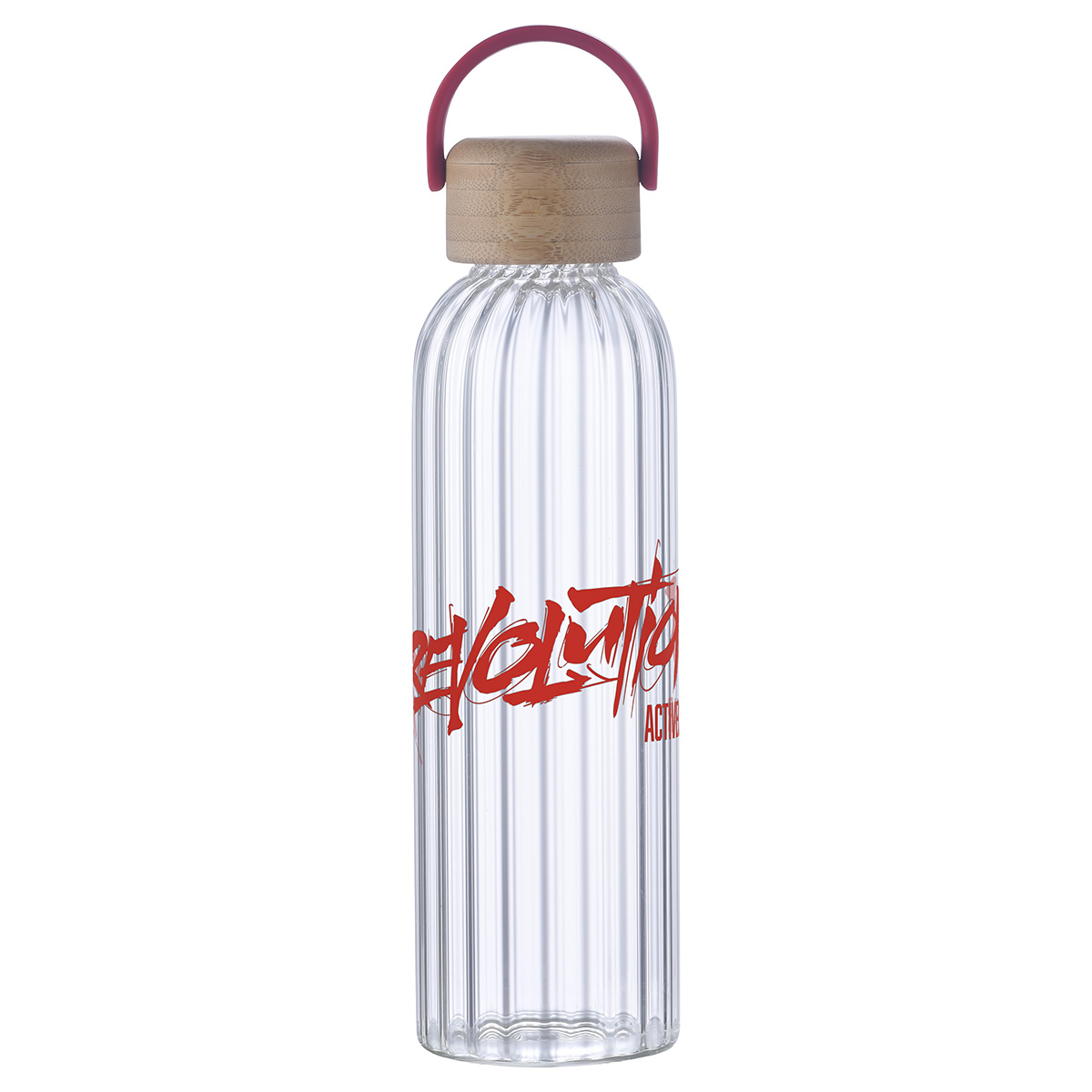 Picture of Eos 21 oz Glass Bottle w/ Bamboo Lid