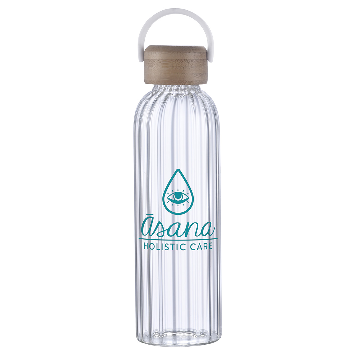 Picture of Eos 21 oz Glass Bottle w/ Bamboo Lid