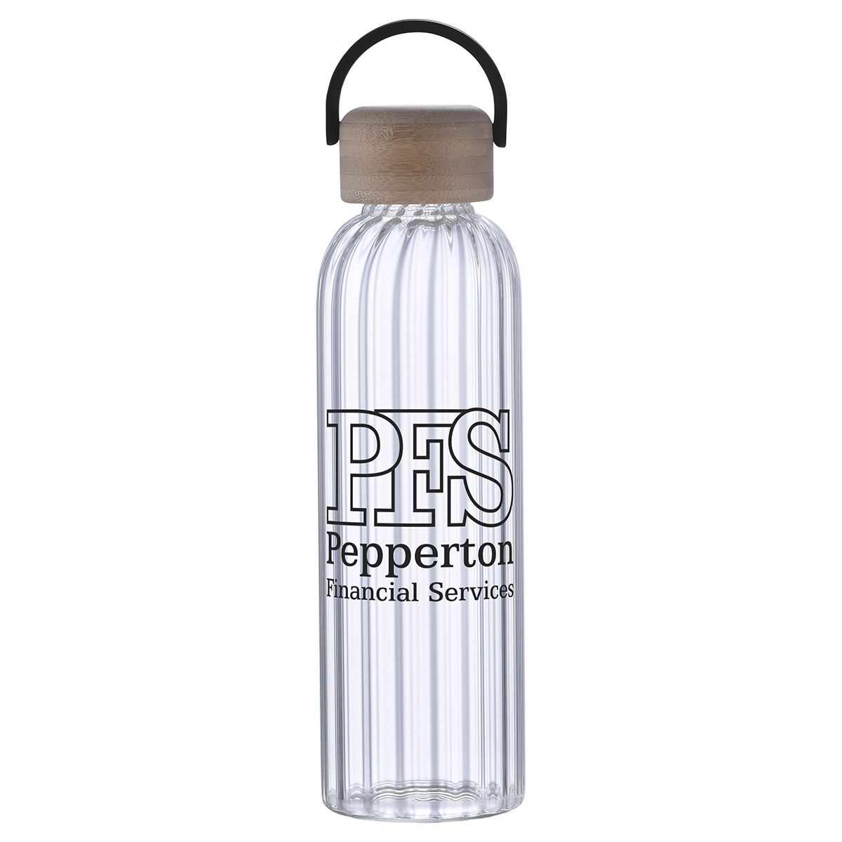 Picture of Eos 21 oz Glass Bottle w/ Bamboo Lid