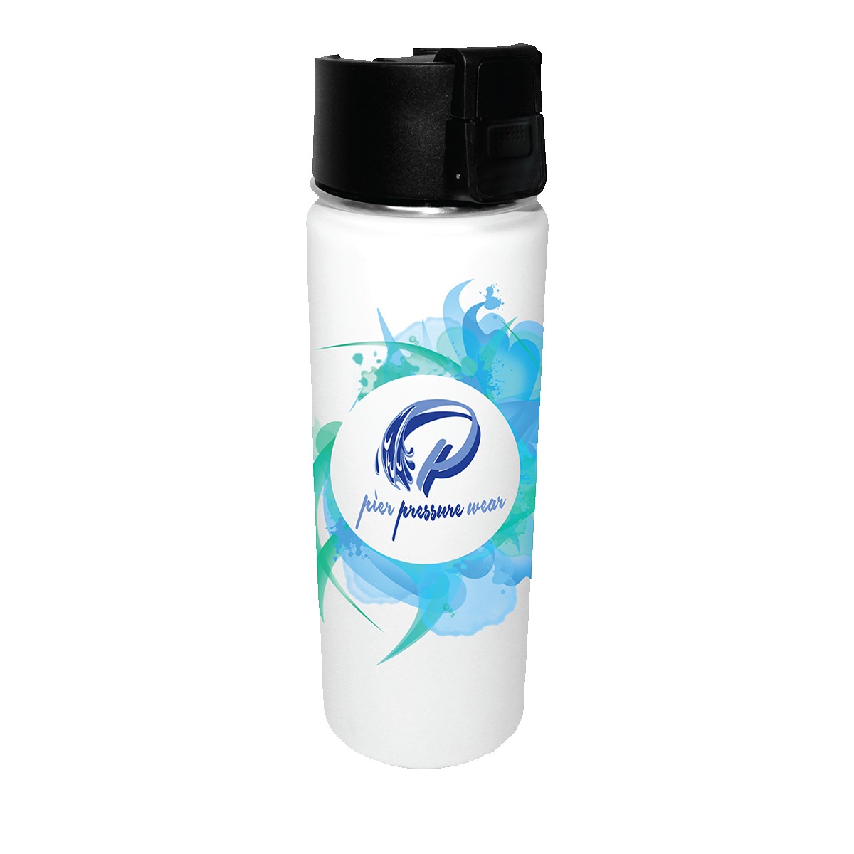 Picture of 20 Oz. Halcyon® Sport Bottle w/Push Button Lid (Full Color Digital)