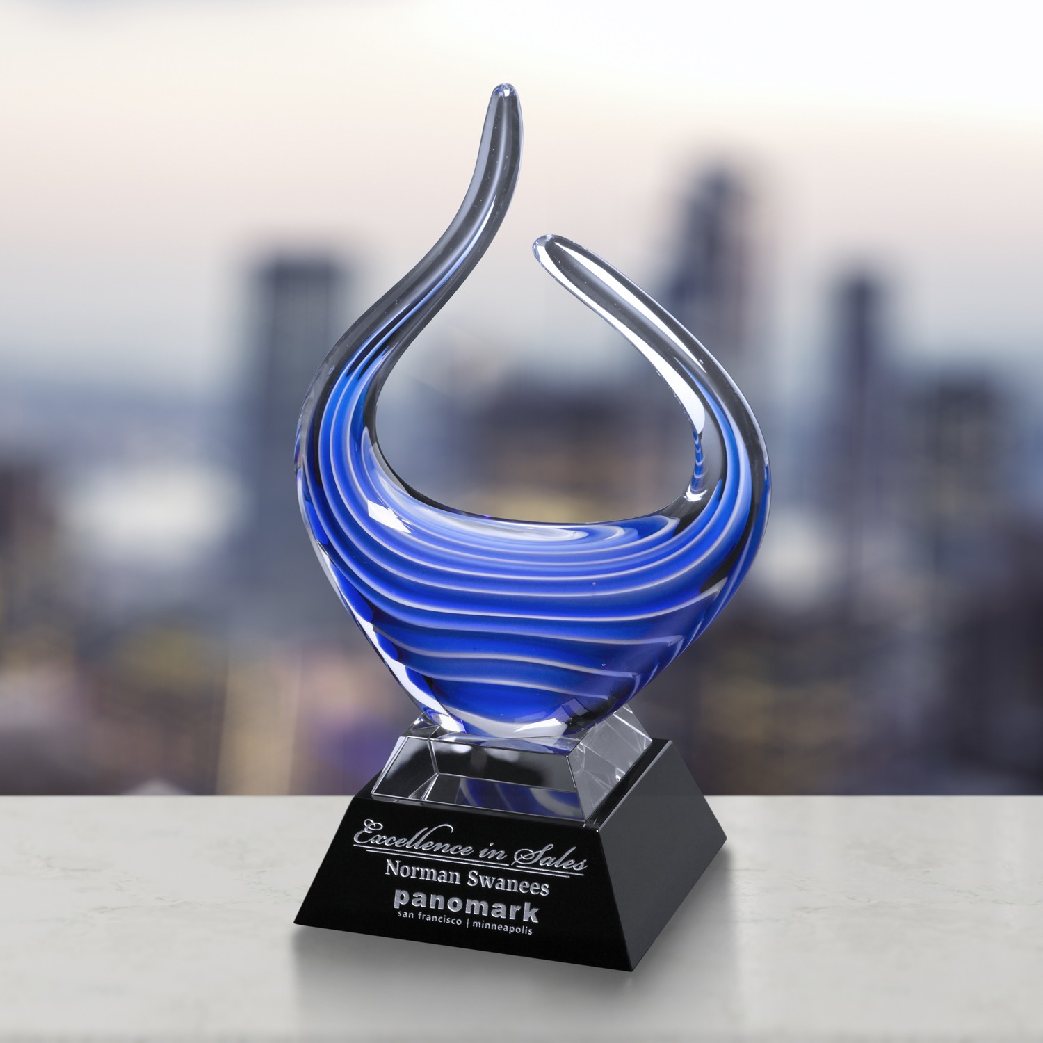 Picture of Blue Reflections Award 10-3/4"