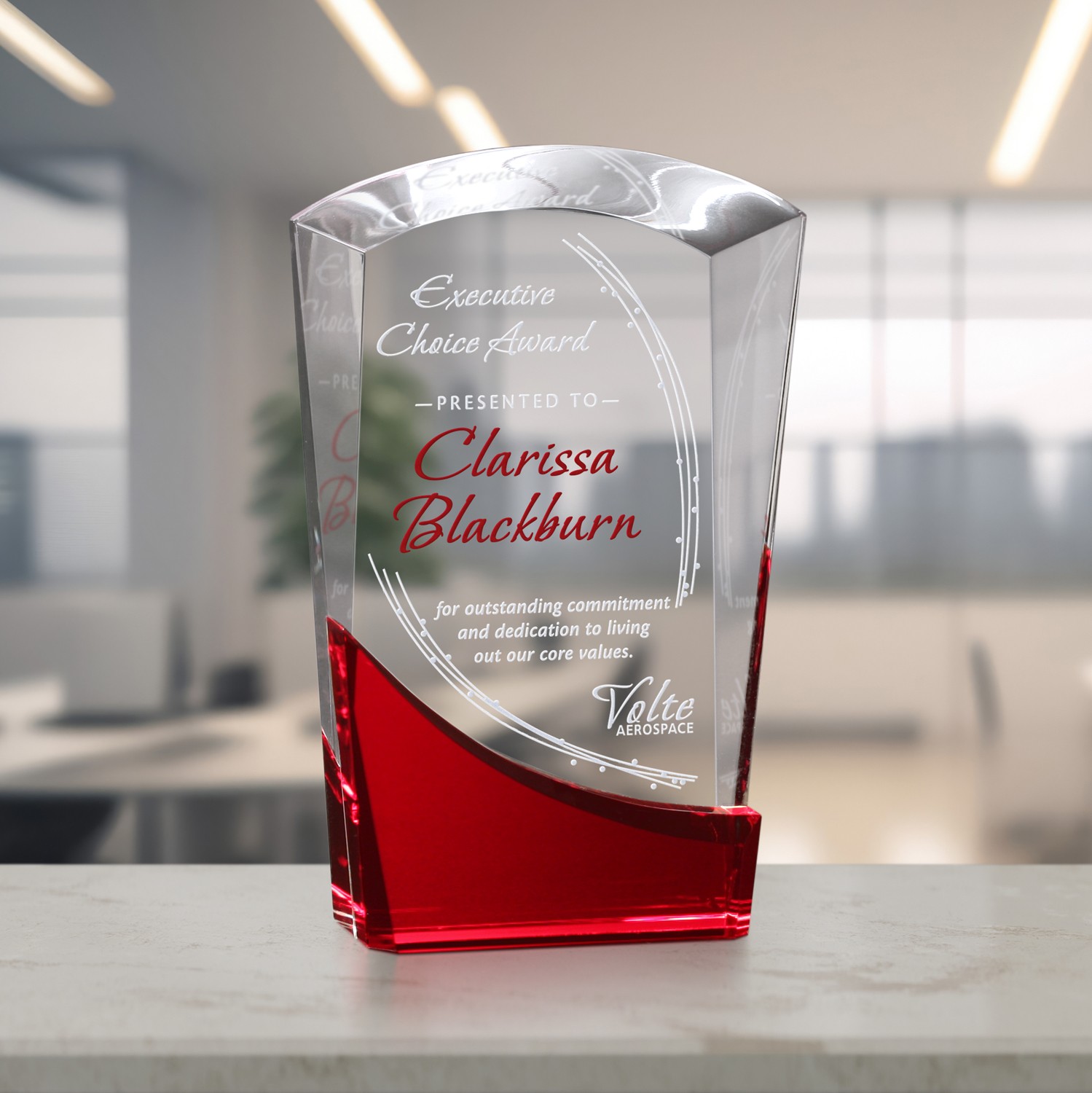Picture of Wellton Ruby Award 8"