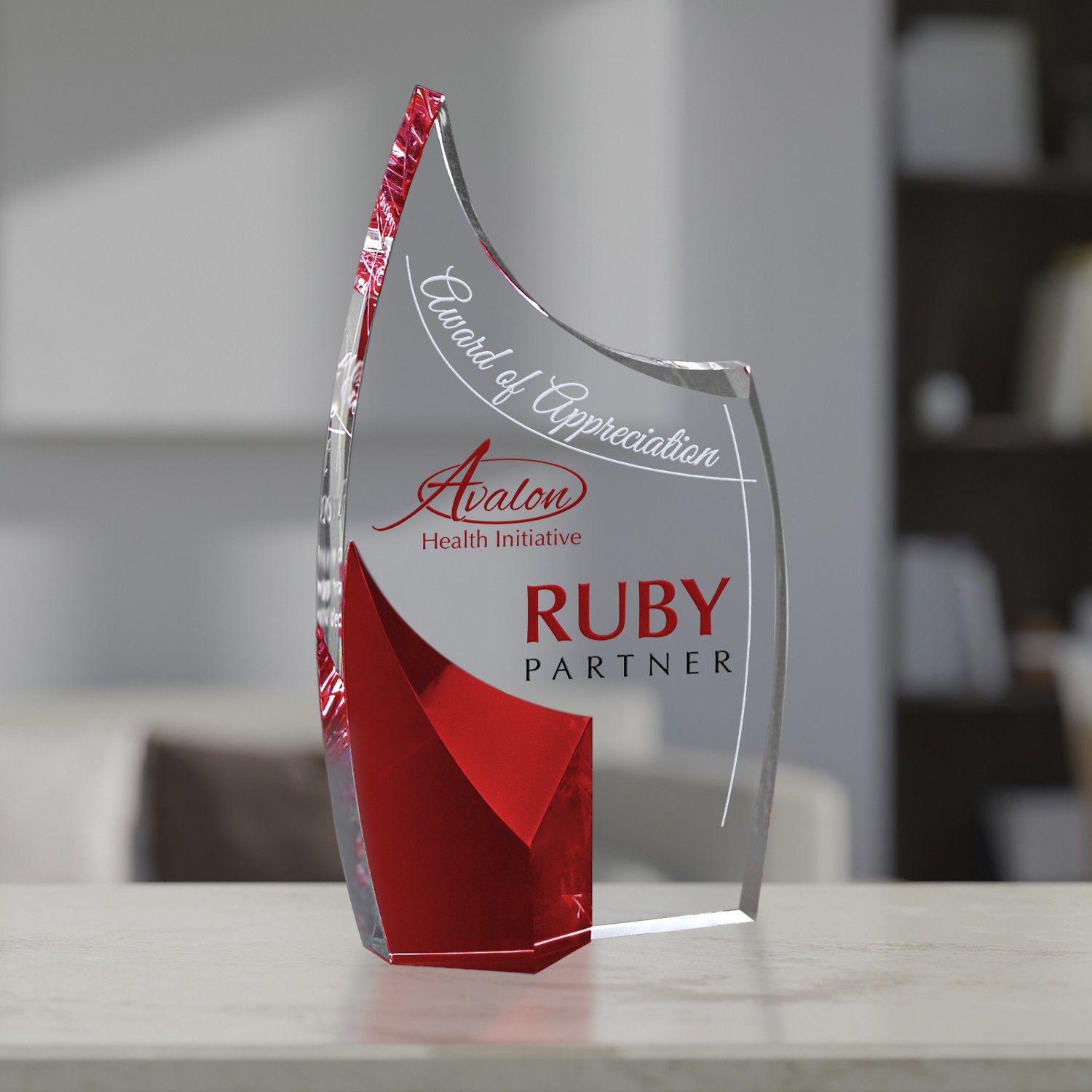 Picture of Allure Ruby Award 8-1/2"