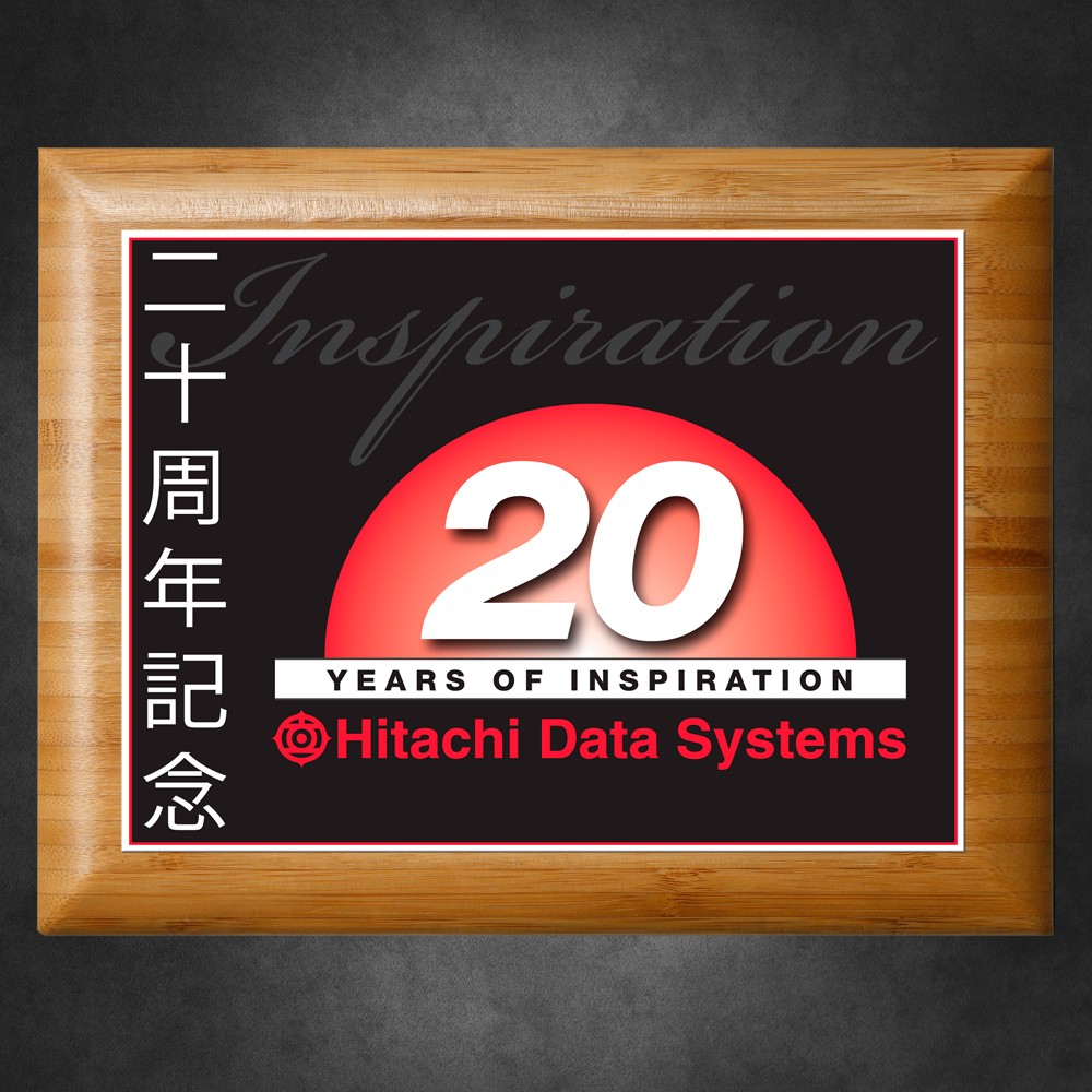Picture of Bamboo Plaque 7" x 9" with Sublimated Plate