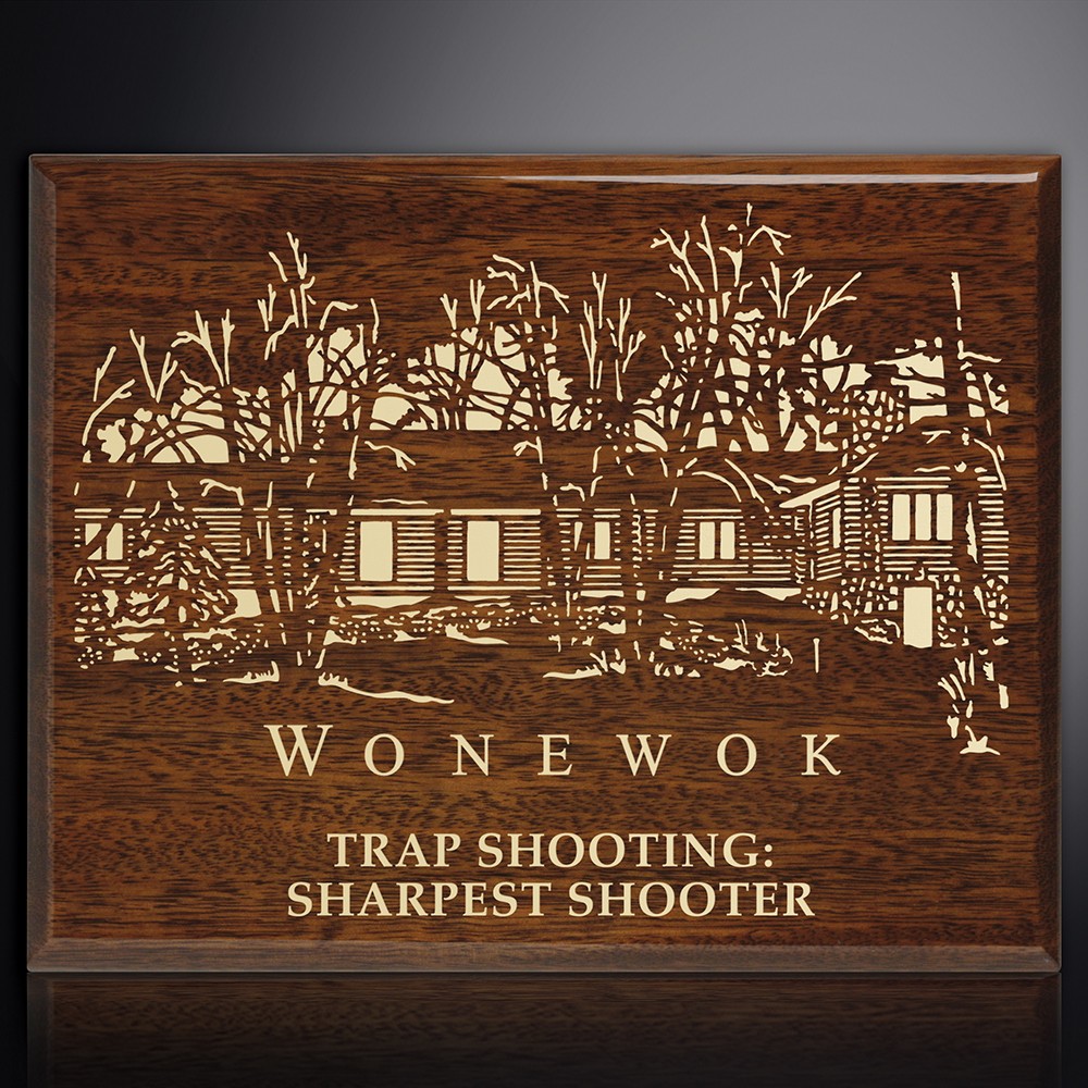 Picture of Aberdeen Walnut Laser Plaque 12" x 15"