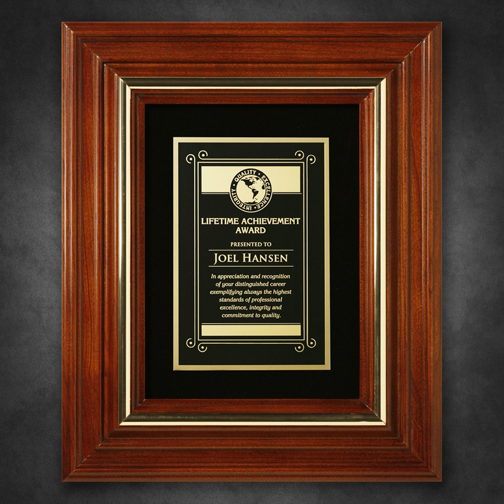 Picture of Americana Plaque with Velour 11-3/4" x 9-3/4"