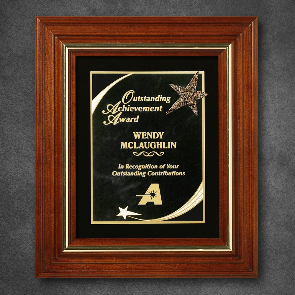 Picture of Americana Plaque with Velour 13-1/2" x 11-1/2"