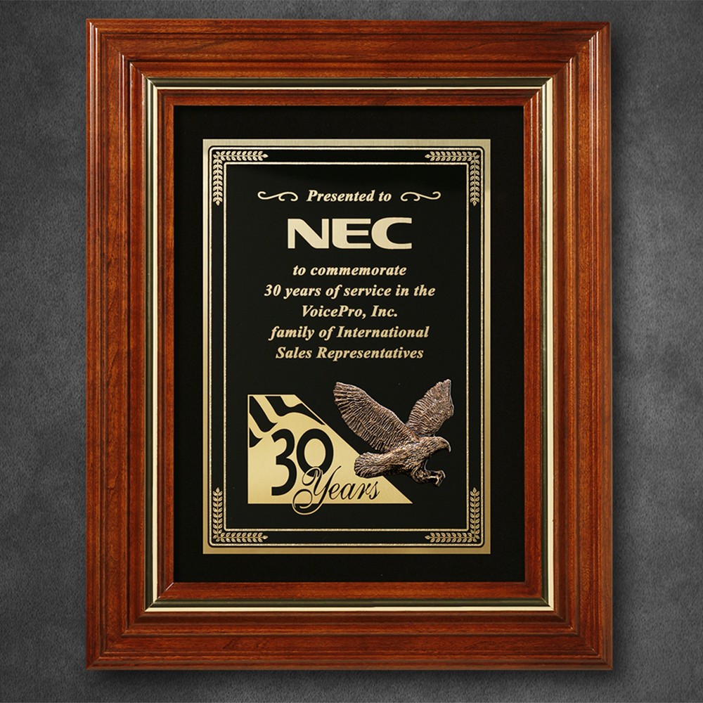 Picture of Americana Plaque with Velour 15-3/4" x 12-3/4"