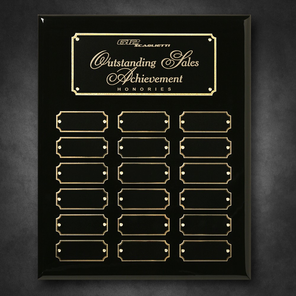 Picture of Black Piano Finish Perpetual Plaque 10-1/2" x 13"