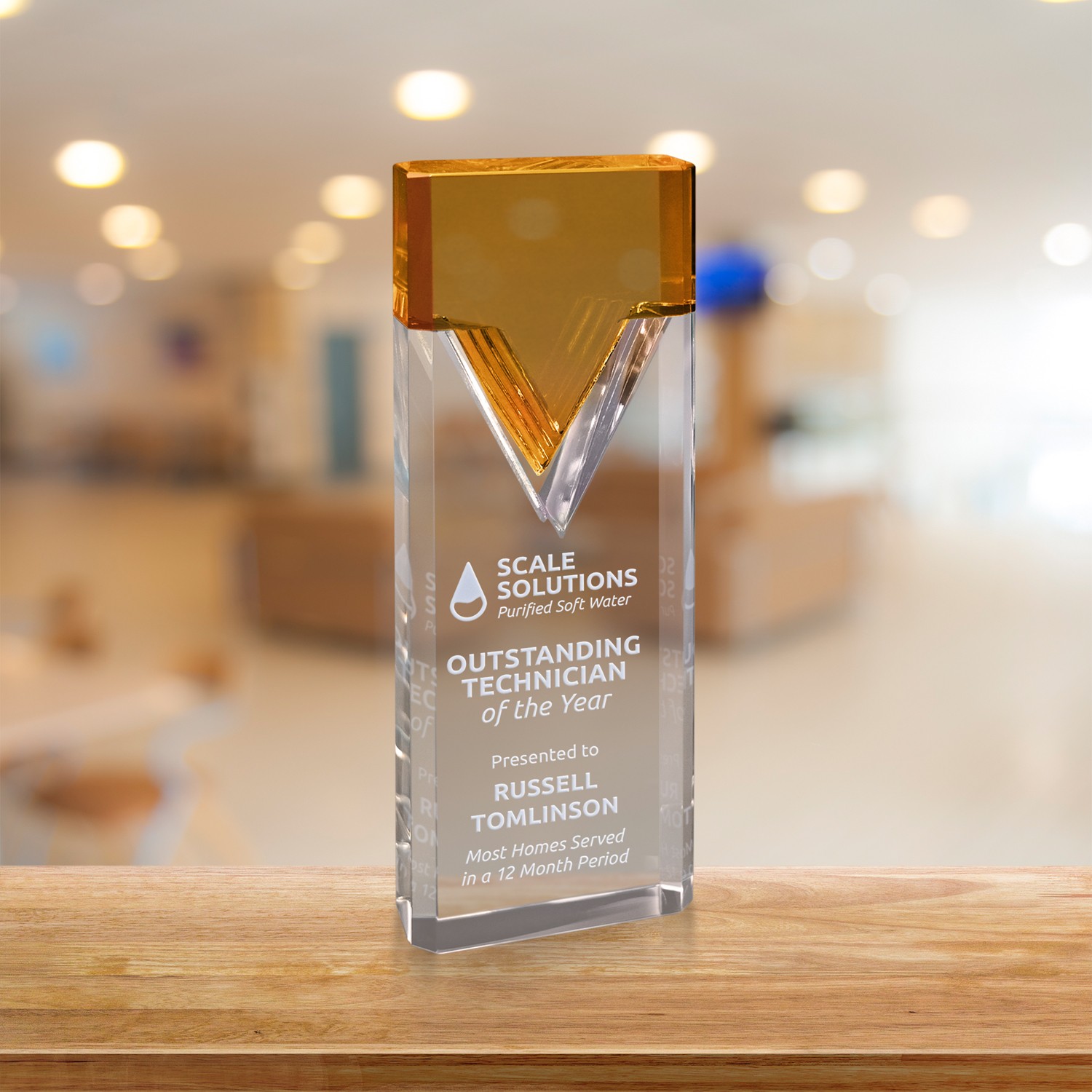 Picture of Nobility Amber Award 8-3/4"