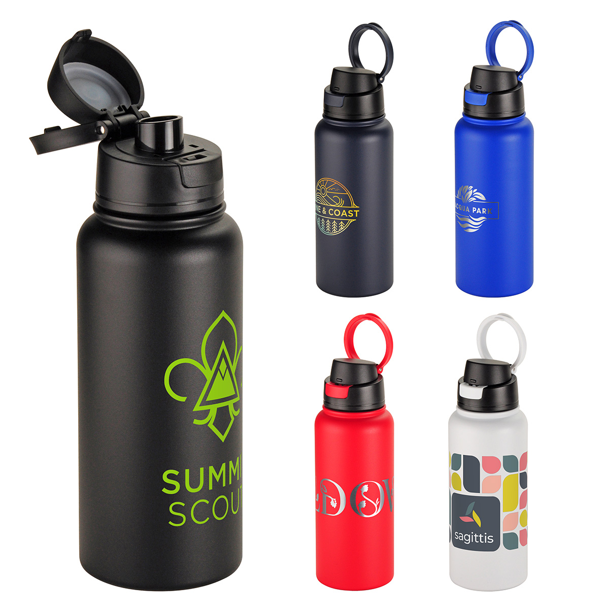 Picture of Cabrio 32 oz Recycled Stainless Steel Vacuum Insulated Bottle