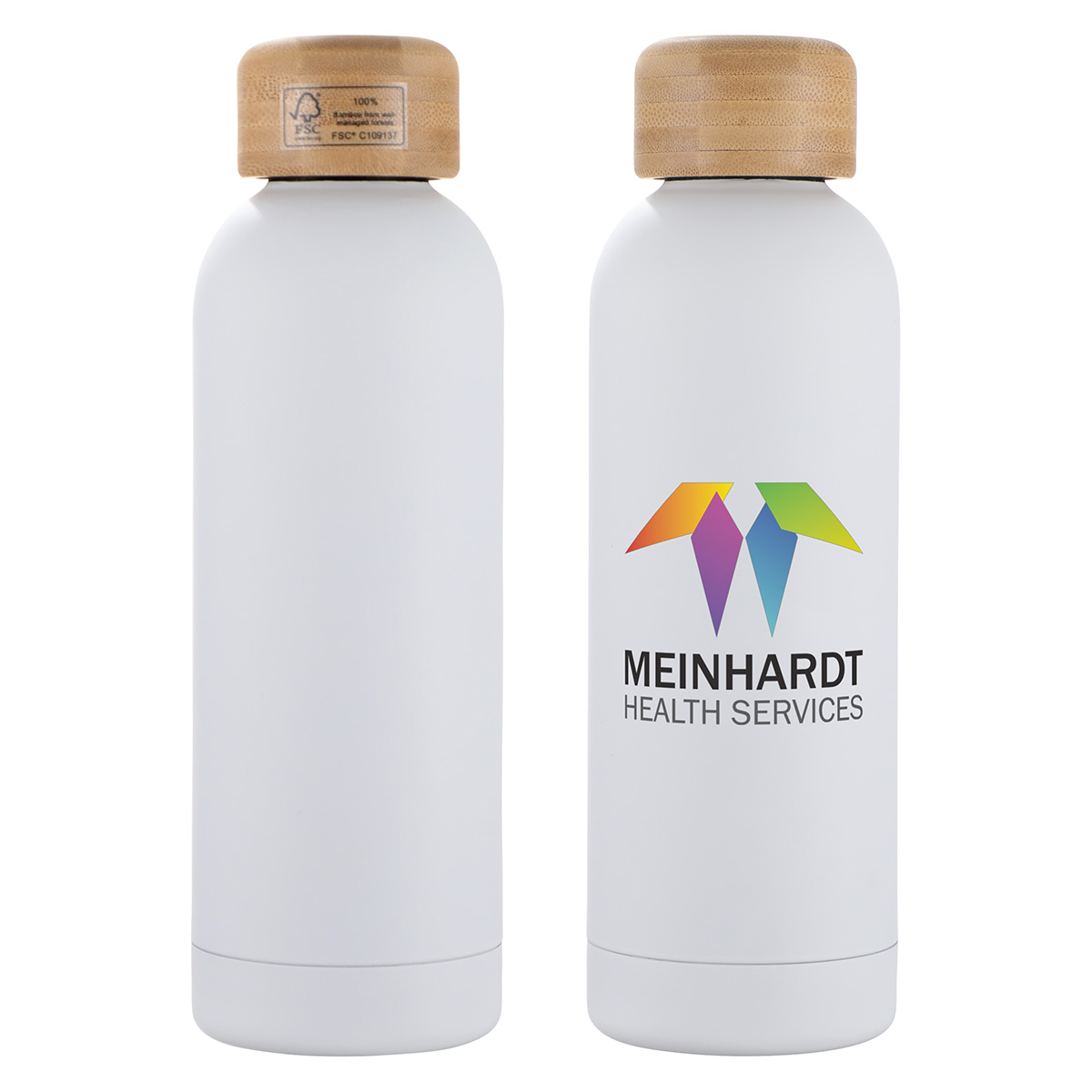 Picture of Lexi 17 oz Eco-Friendly Vacuum Stainless Steel Bottle w/ Bamboo Lid