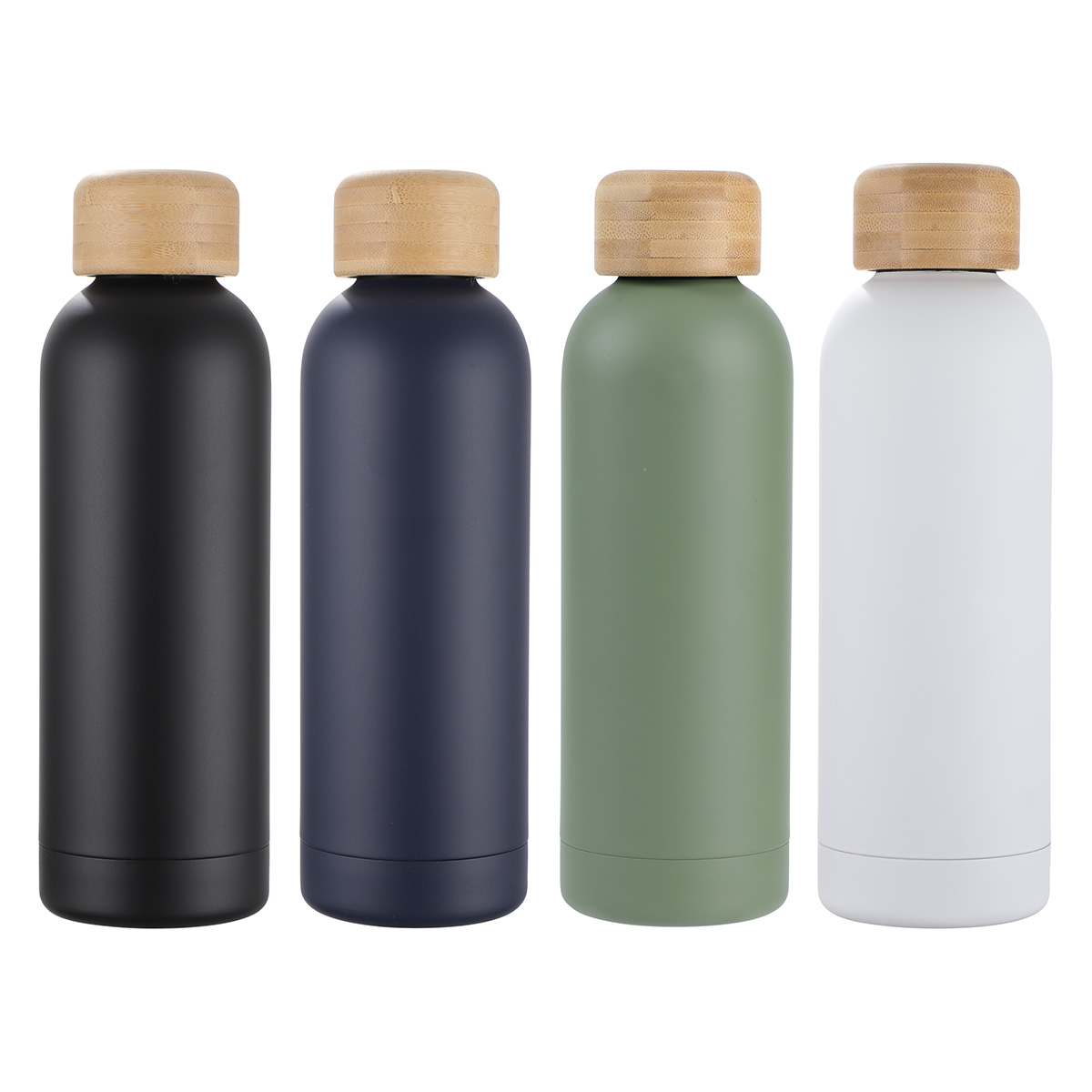 Picture of Lexi 17 oz Eco-Friendly Vacuum Stainless Steel Bottle w/ Bamboo Lid