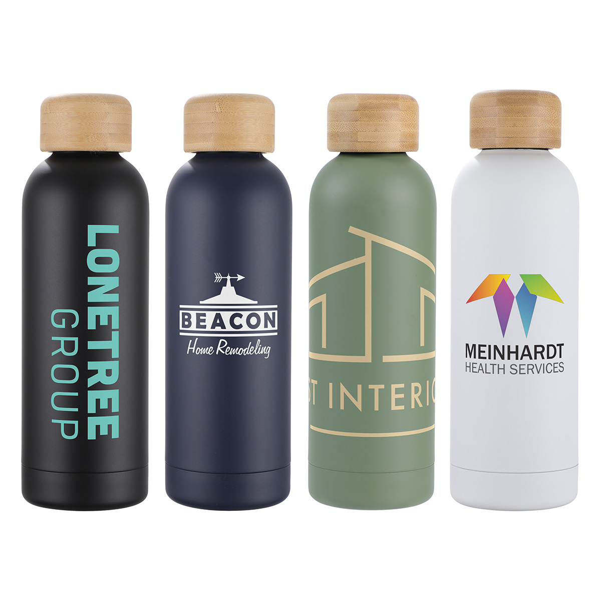 Picture of Lexi 17 oz Eco-Friendly Vacuum Stainless Steel Bottle w/ Bamboo Lid