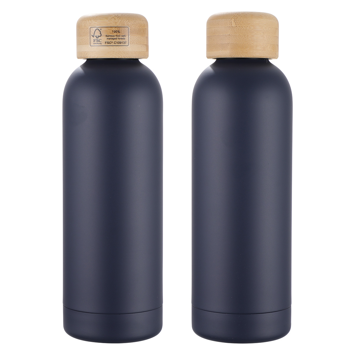 Picture of Lexi 17 oz Eco-Friendly Vacuum Stainless Steel Bottle w/ Bamboo Lid