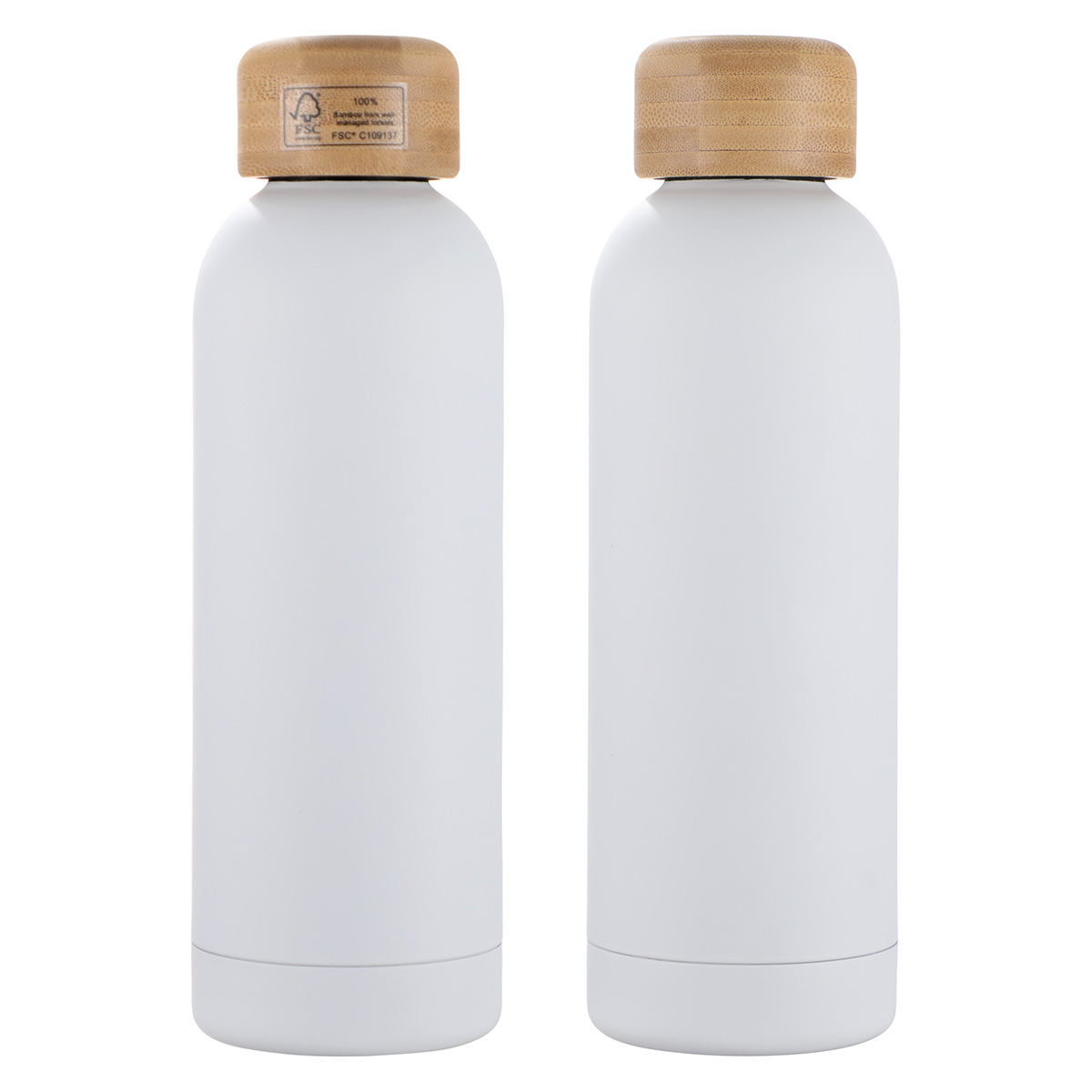 Picture of Lexi 17 oz Eco-Friendly Vacuum Stainless Steel Bottle w/ Bamboo Lid