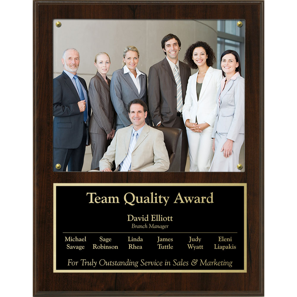 Picture of Picture Plaque Walnut Finish 15"