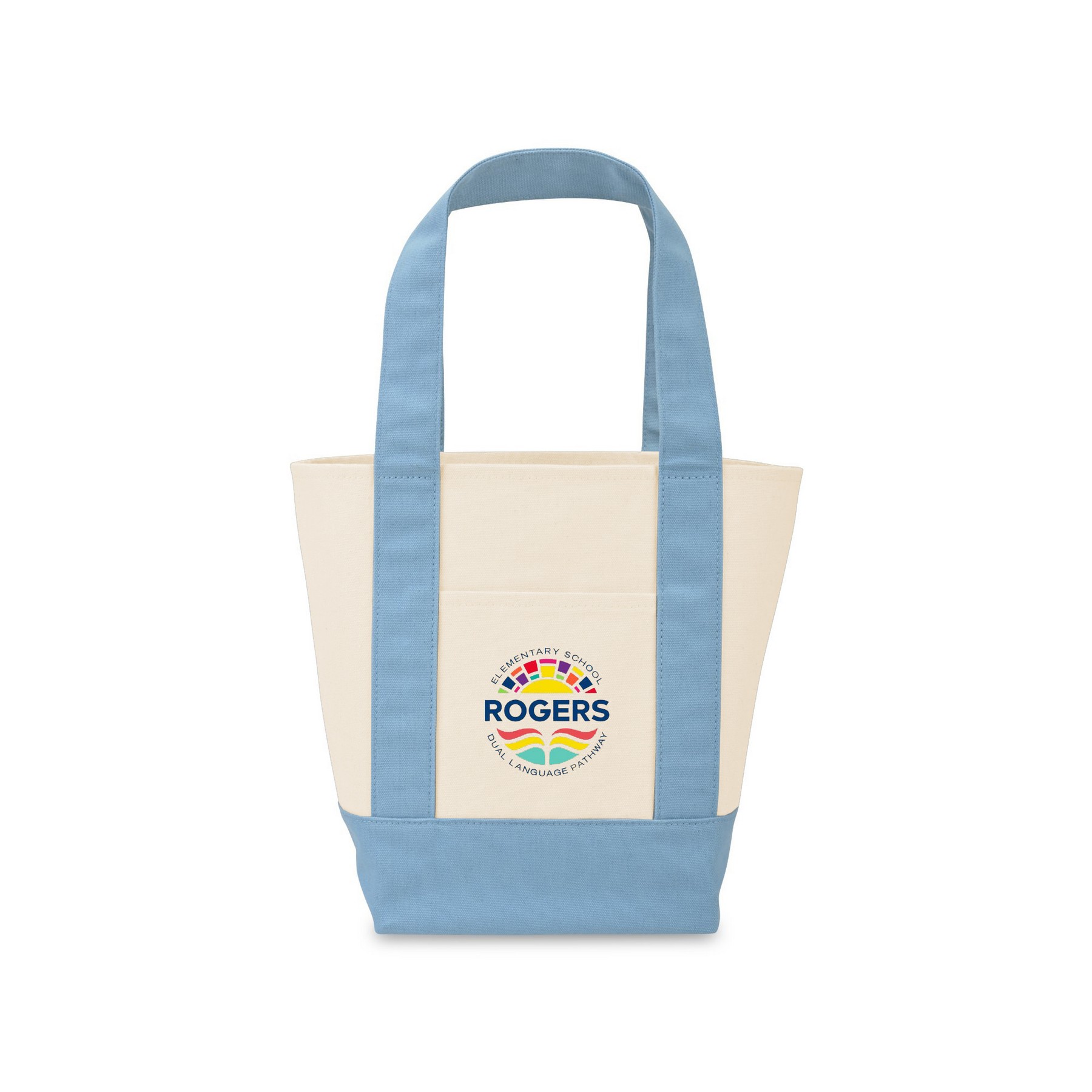 Picture of Mini Canvas Tote - Pastel Blue