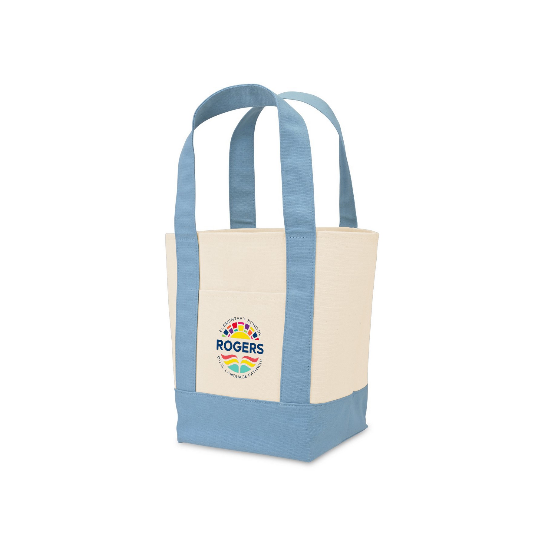 Picture of Mini Canvas Tote - Pastel Blue