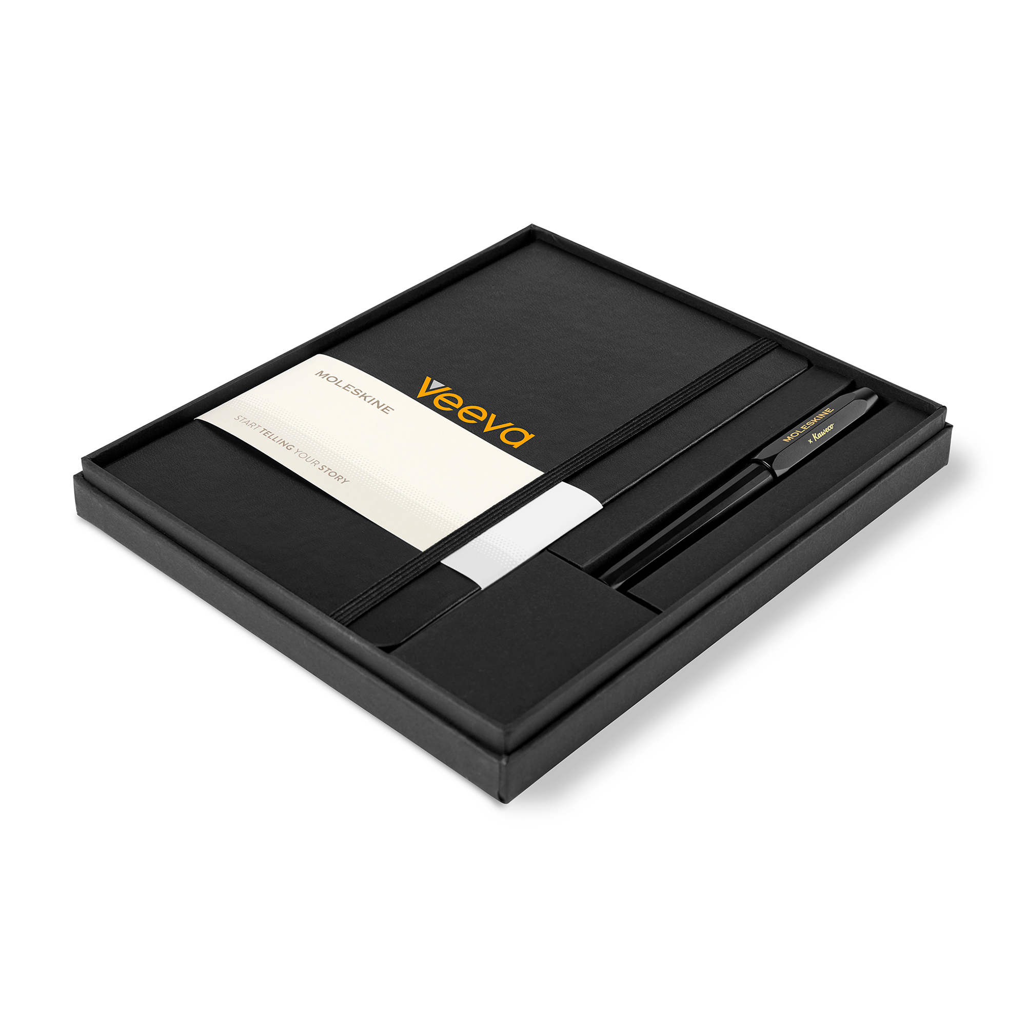 Picture of Moleskine Large Notebook and Kaweco Pen Gift Set - Black