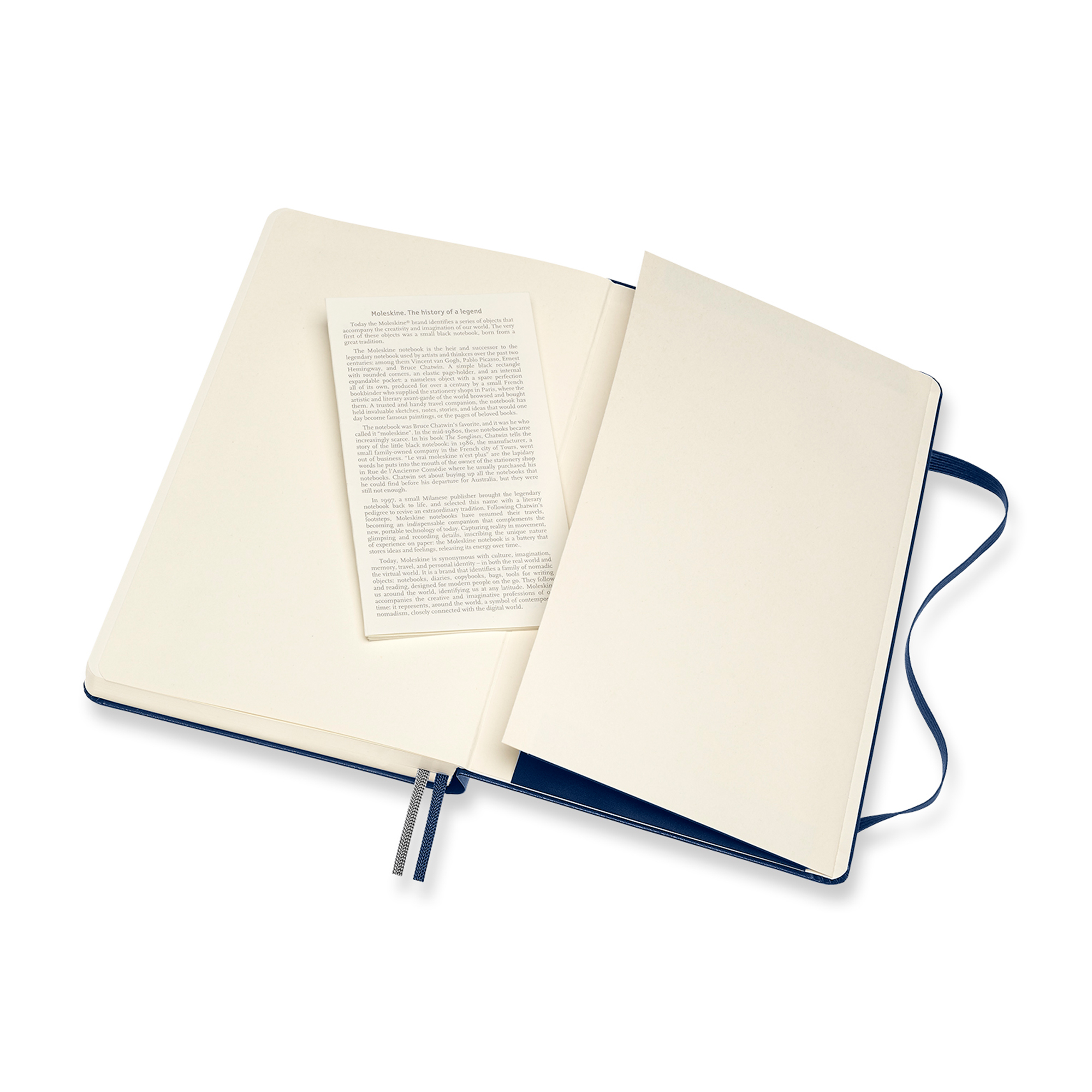 Picture of Moleskine Hard Cover Ruled Large Expanded Notebook - Sapphire Blue