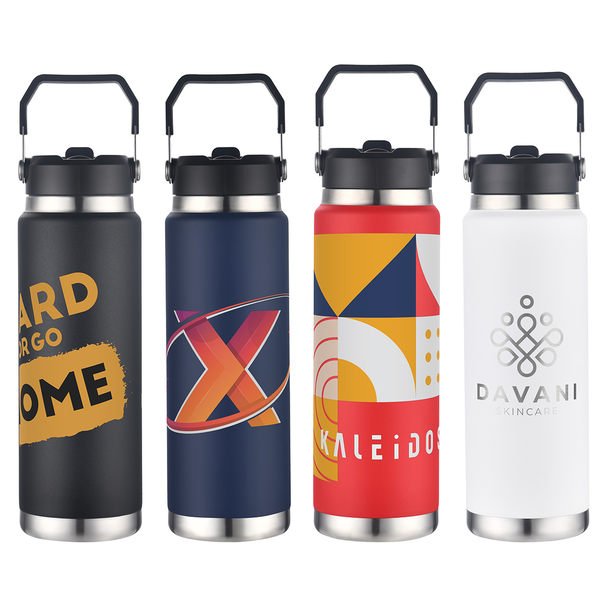 Picture of Senago 30 oz Vacuum Insulated Stainless Steel Bottle with Build-in Straw