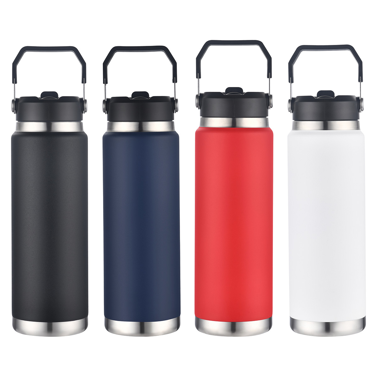 Picture of Senago 30 oz Vacuum Insulated Stainless Steel Bottle with Build-in Straw