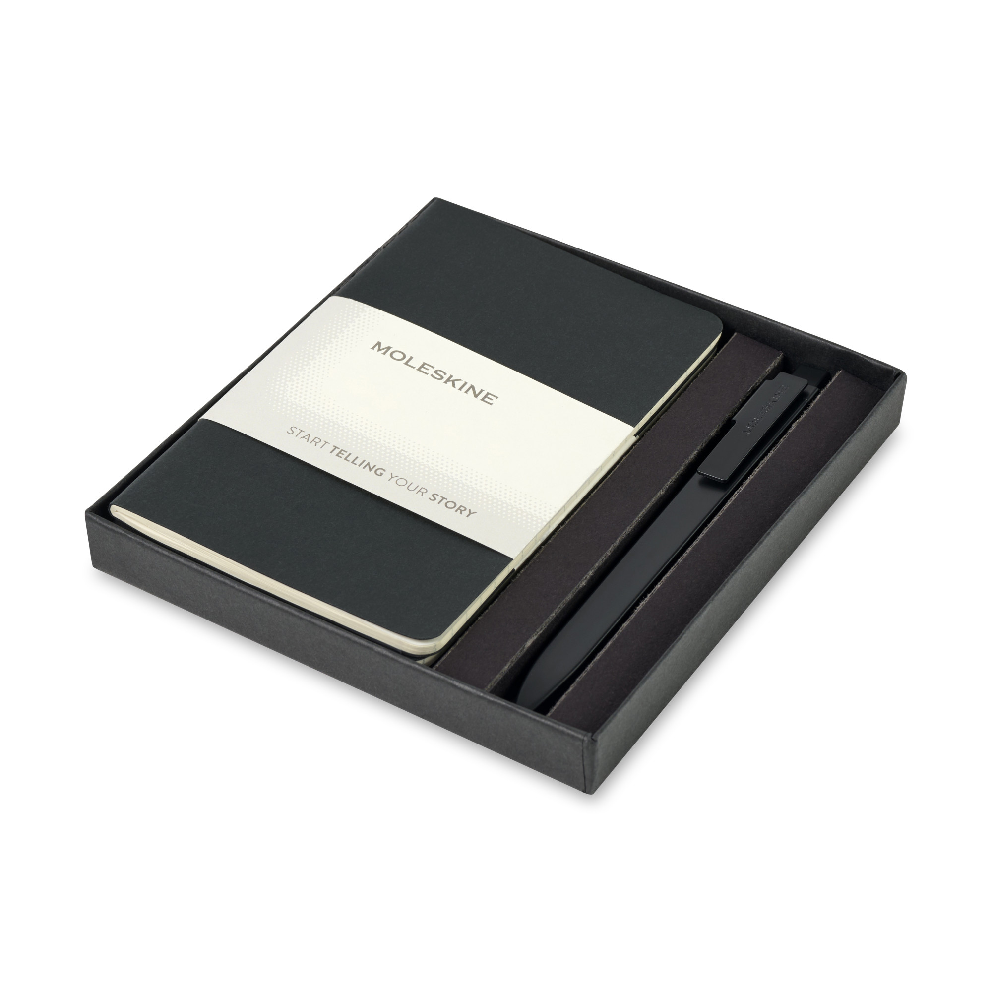 Picture of Moleskine Pocket Cahier and GO Pen Gift Set - Black