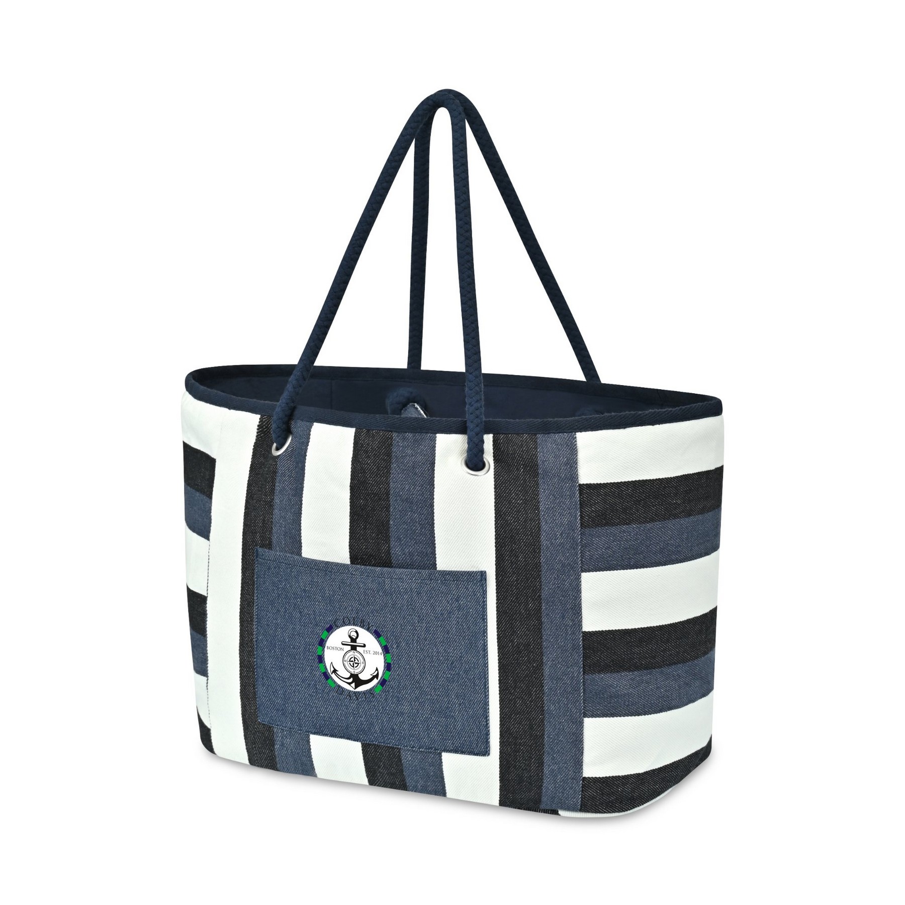 Picture of Bayside Recycled Cotton Boat Bag - AWARE - Bayside Stripe