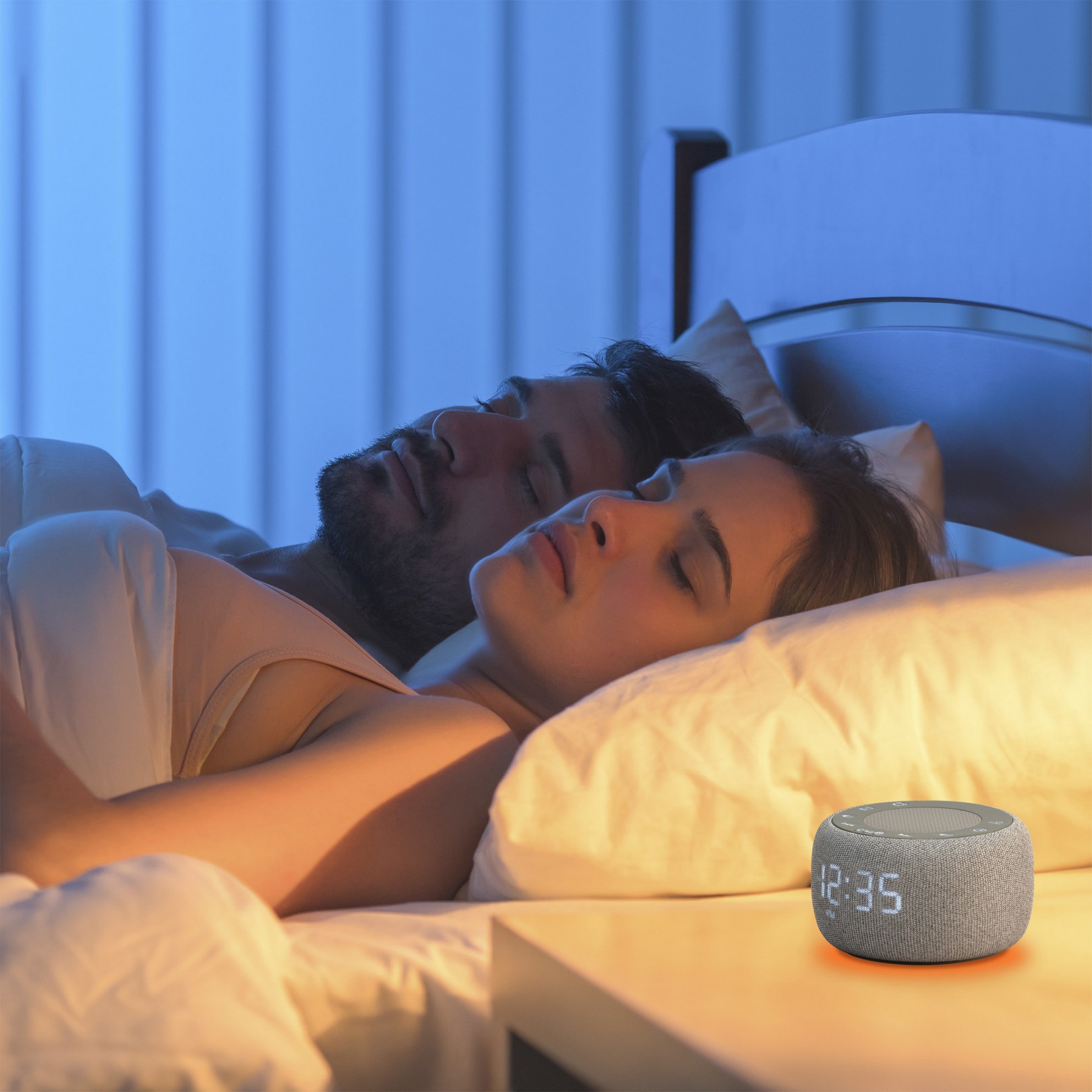 Picture of iLive Gentle Wake Alarm Clock White Noise Machine - Earl Grey
