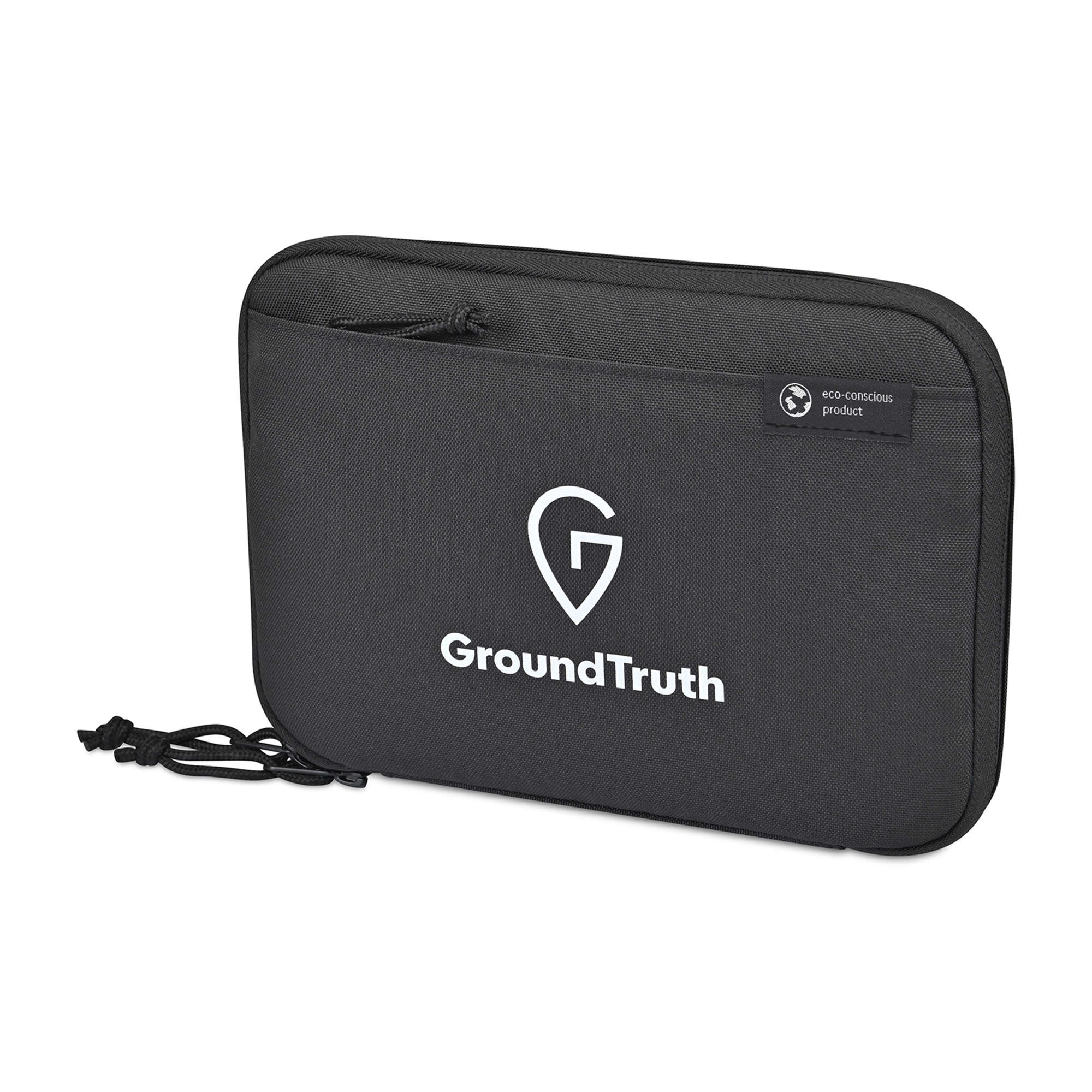 Picture of Renew Recycled rPET Slim Tech Organizer - AWARE - Black