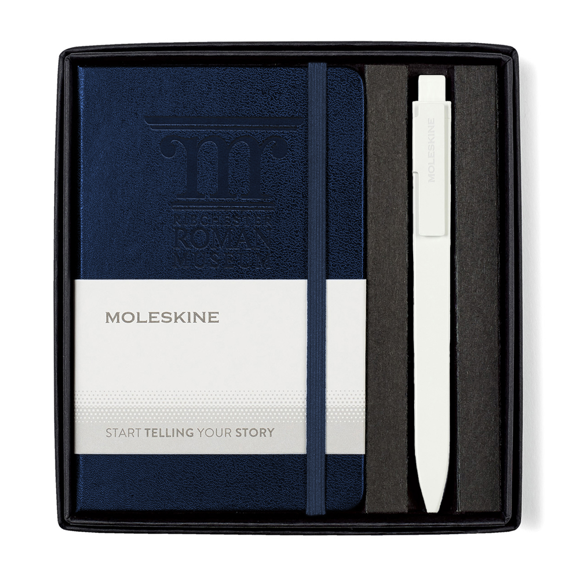 Picture of Moleskine Pocket Notebook and GO Pen Gift Set - Sapphire Blue