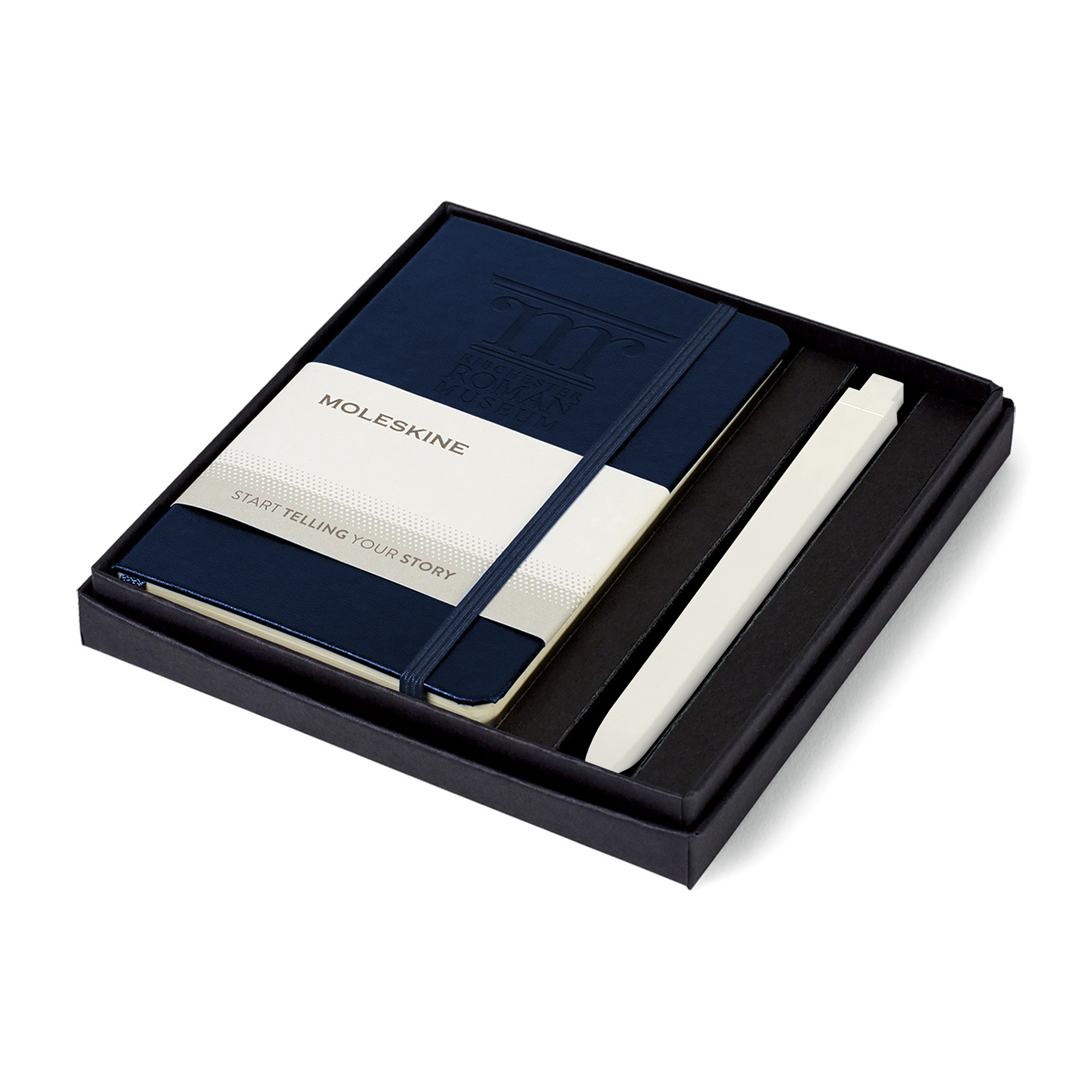 Picture of Moleskine Pocket Notebook and GO Pen Gift Set - Sapphire Blue